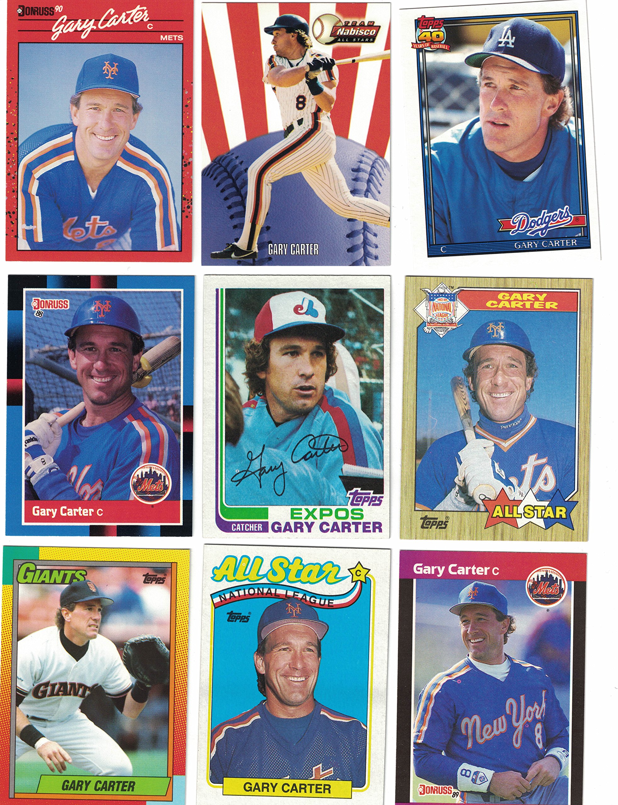 Gary Carter Baseball Cards - 100 Unique Collectible Cards for Fans & Memorabilia Enthusiasts | Perfect for Sports Collecting, Trading, and Display