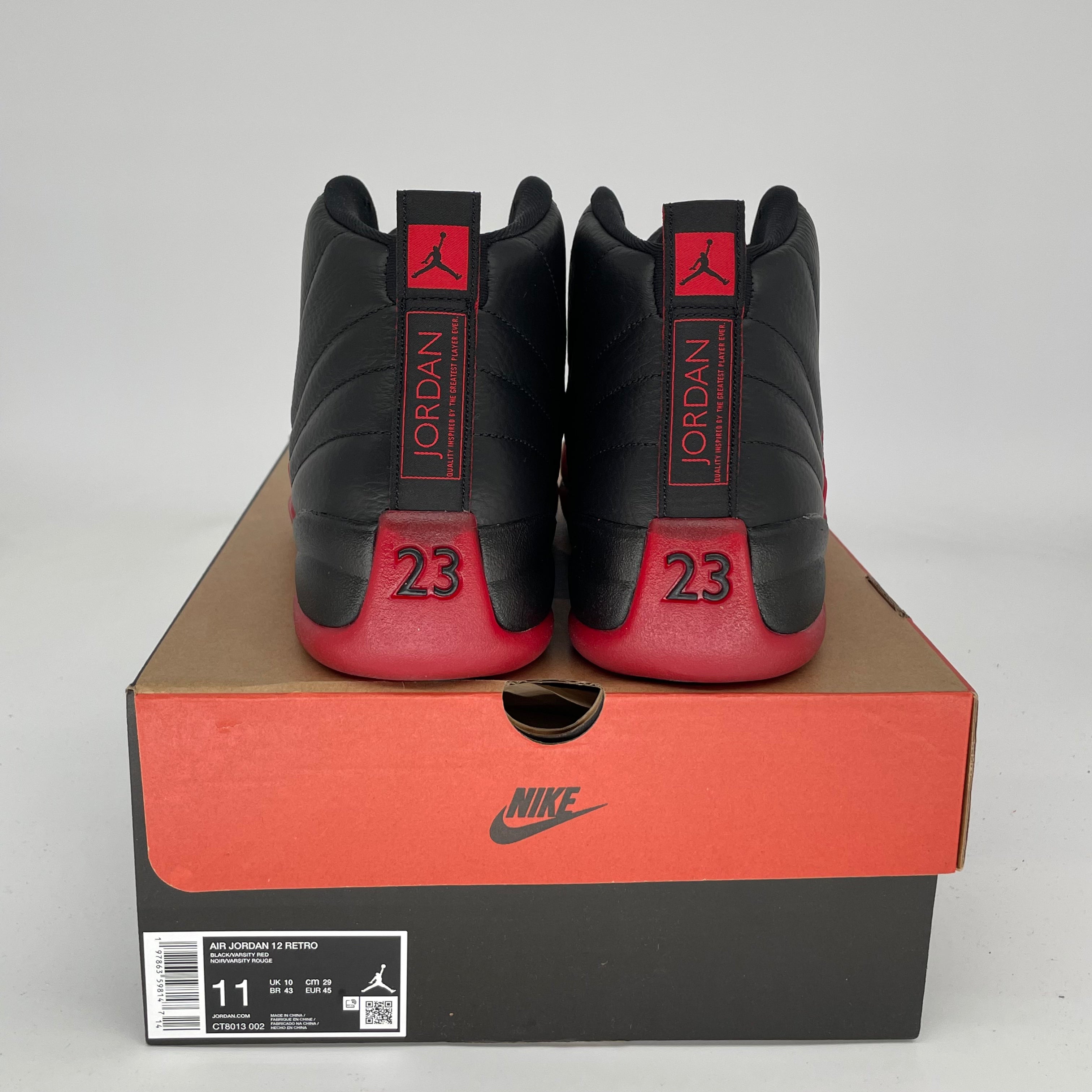 Original: AIR JORDAN 12 FLU GAME SIZE 11 CT8013 002   Optimized: Air Jordan 12 Retro 