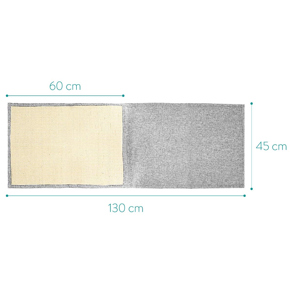 Navaris Natural Sisal Cat Scratch Mat - Durable Sofa Protector & Furniture Guard for Cats - Anti-Scratch Carpet for Bed, Chair, Couch - Perfect for Indoor Cats & Pet-Friendly Homes