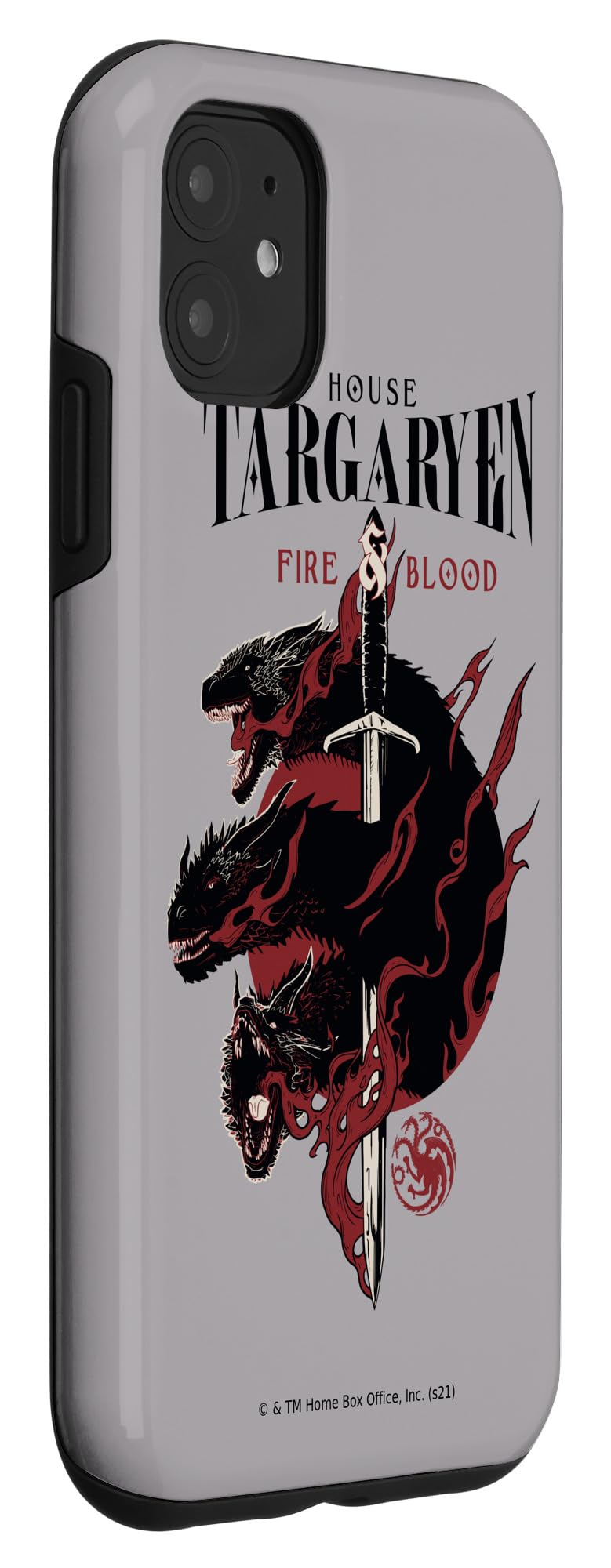 Premium iPhone 11 Case with Game of Thrones House Targaryen Dragon Design - Protective Phone Cover for Fans | Perfect for Cosplay, Themed Parties & GOT Collectors