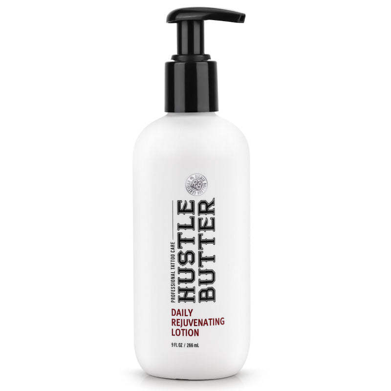 Richie Bulldog Hustle Butter Daily Moisturizing Lotion 9oz - Tattoo Aftercare & Skin Hydration for Men & Women - Perfect for Tattoo Healing, Dry Skin Relief & Daily Skincare Routine