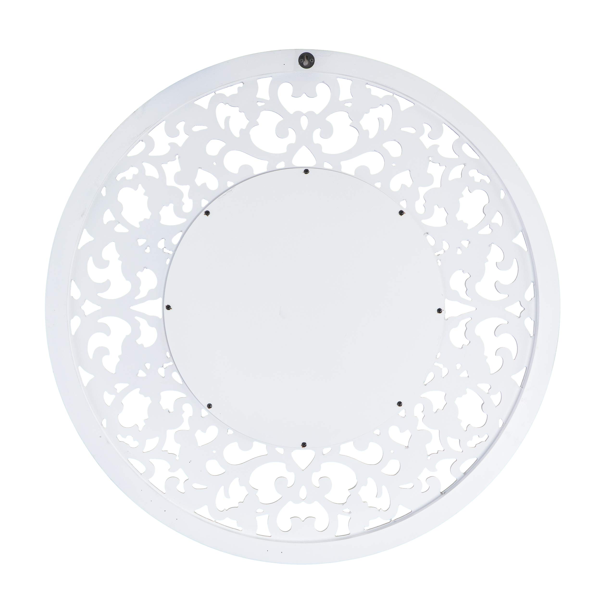 SEI Furniture Kinior Decorative Wall Mirror - Whitewashed Wood Frame - Perfect for Living Room, Bedroom & Entryway Decor