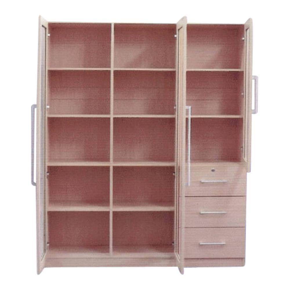 Micah V Display Bookshelf - Modern Wooden Bookcase for Home & Office - Perfect for Living Room, Bedroom, and Study Organization