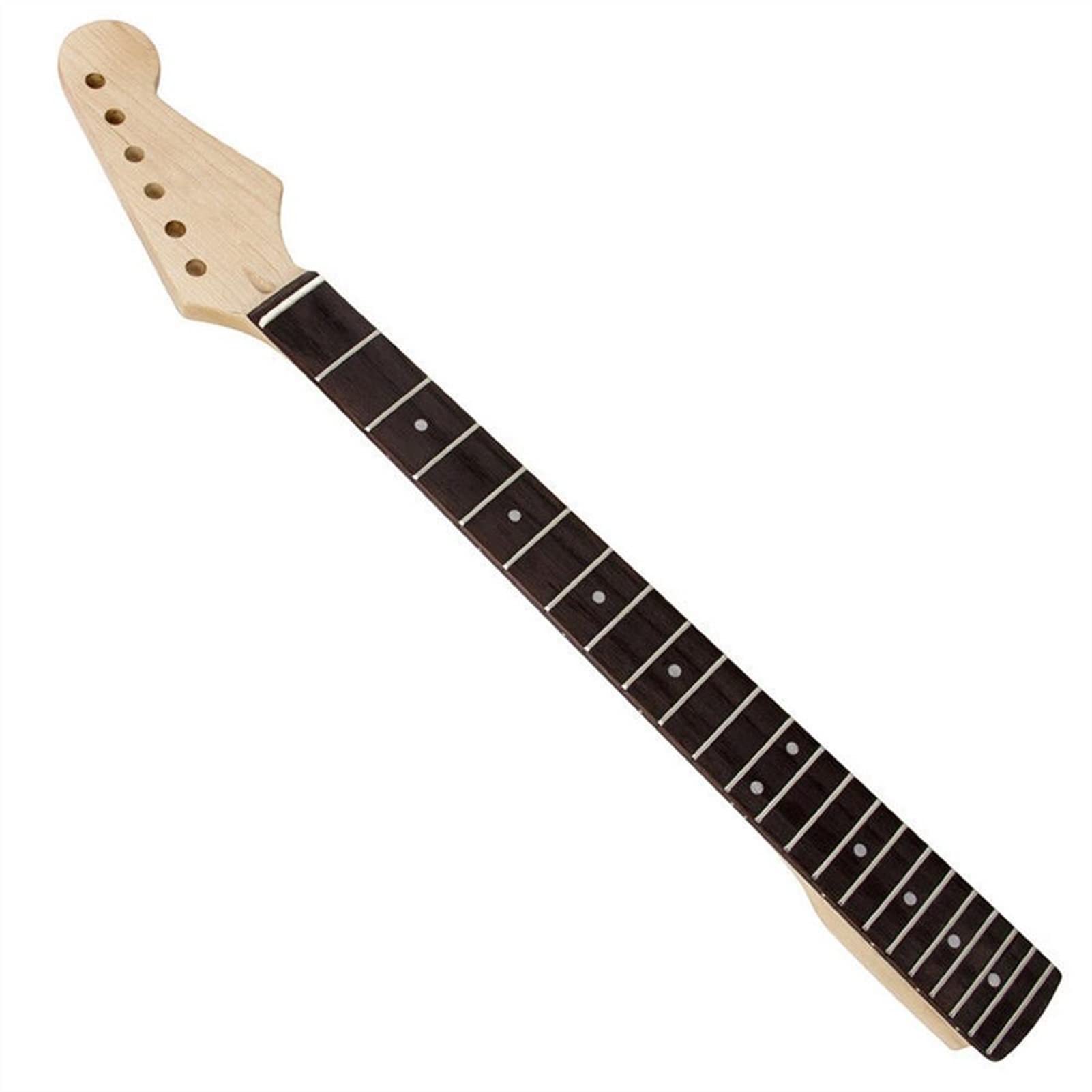 Premium 22-Fret Maple Electric Guitar Neck with Rosewood Fingerboard - Replacement Neck for ST Style Guitars | Perfect for DIY Guitar Repair & Custom Builds