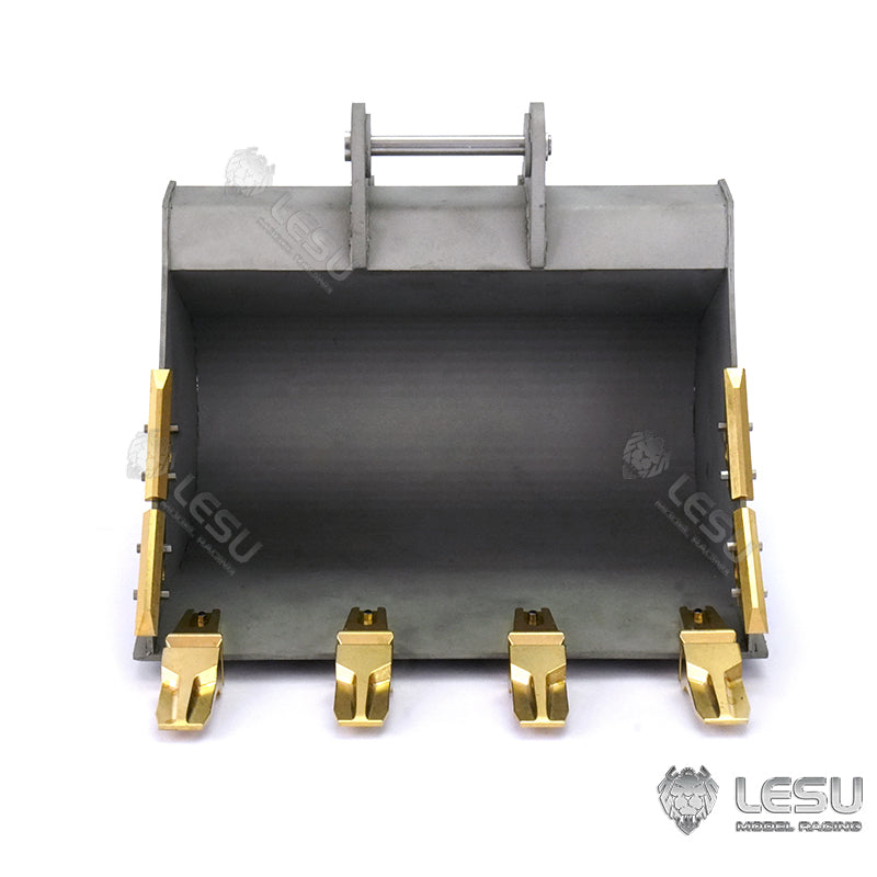 LESU 1/14 C374 RC Hydraulic Excavator Metal Heavy Duty Ripper Fork Bucket with Quick Detach Fixed Mount & Protective Fences - Perfect for Construction Simulation, RC Model Excavator Play, and DIY Miniature Engineering Projects