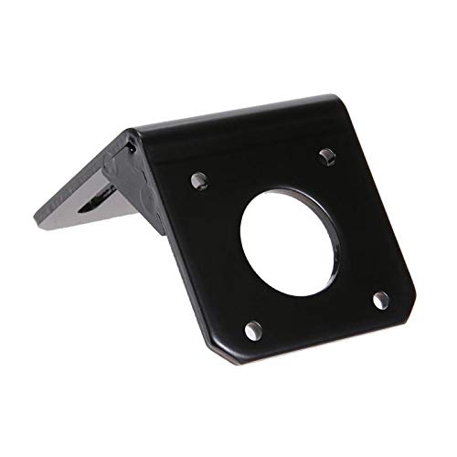 3D Printer Parts - L Shape Alloy Steel Mounting Bracket for NEMA17 42mm Stepper Motor with Screws | 3D Printing Accessories for DIY Projects & Machine Repair