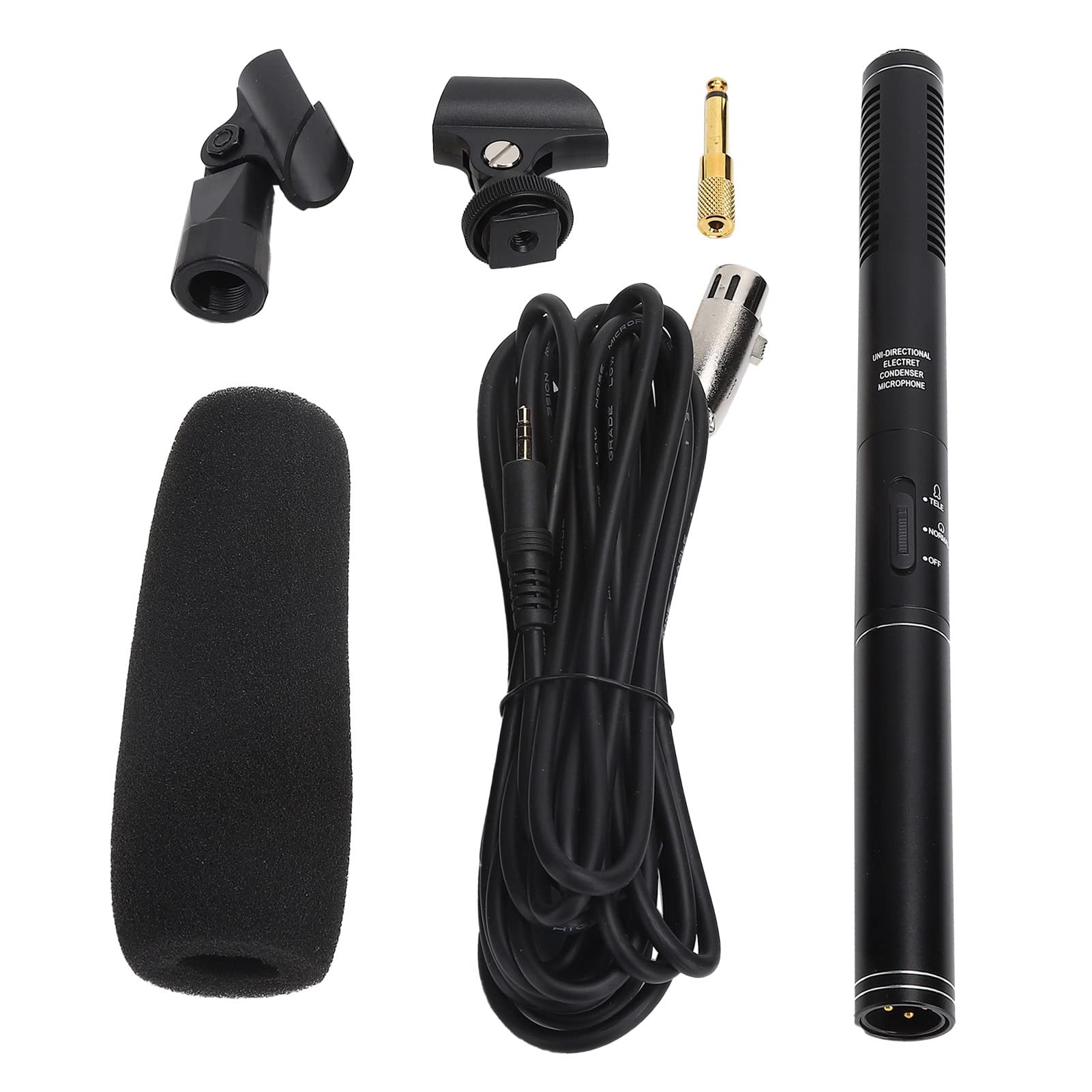 28cm Professional Cardioid Recording Microphone - Studio-Quality Interview Mic for Podcasting, YouTube, Live Streaming & Video Recording - Perfect for Creators, Singers & Broadcasters