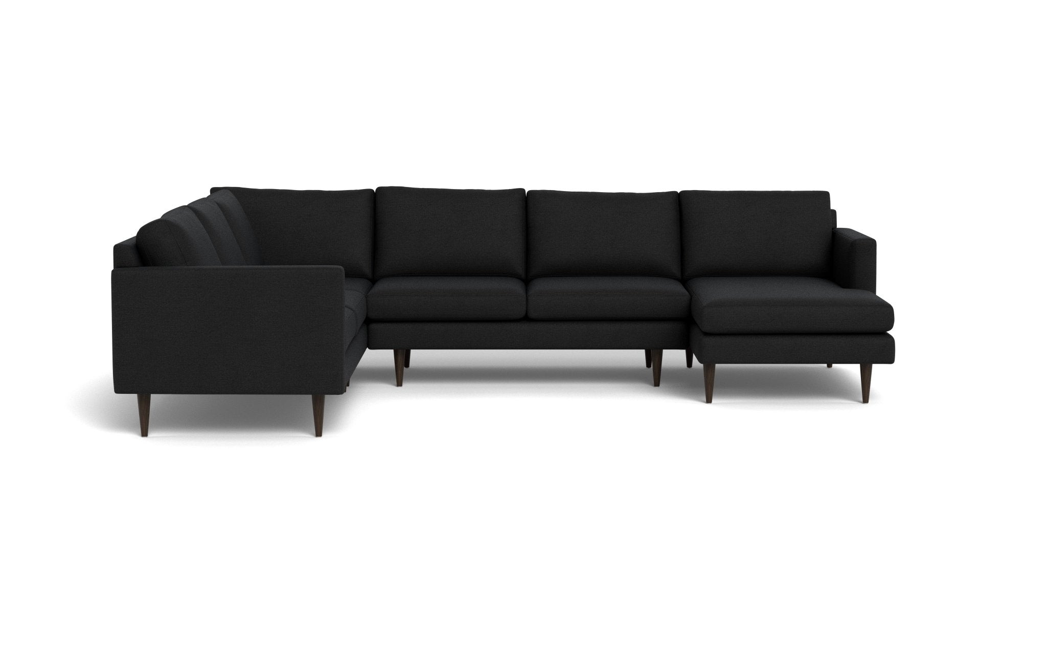 Wallace 131 Modern Untufted Corner Sectional Sofa with Right Chaise - Perfect for Living Room, Lounge & Family Room Comfort