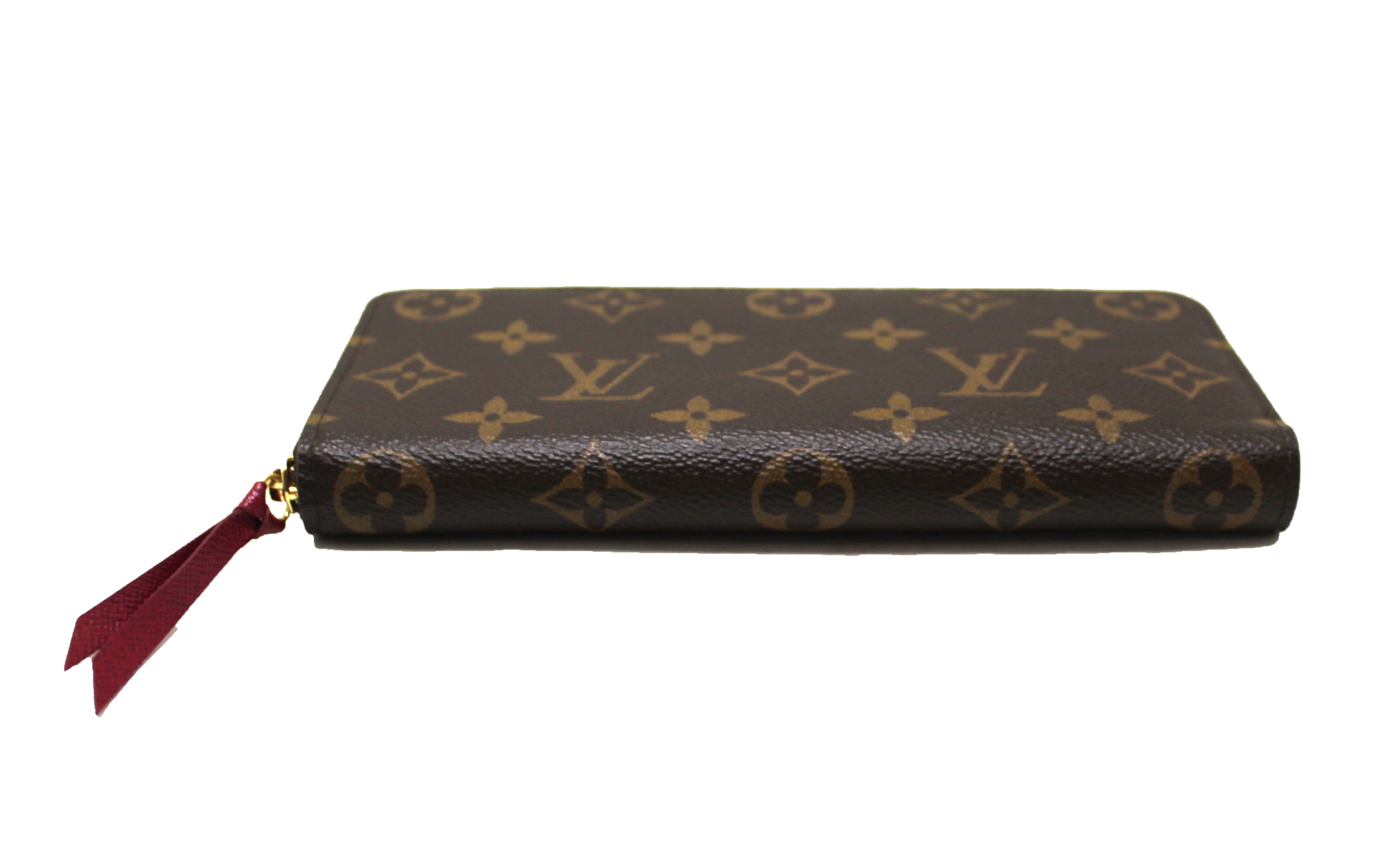 Authentic Louis Vuitton Monogram Fuchsia Clemence Wallet - Luxury Women's Zip Around Wallet for Everyday Use & Travel Accessories