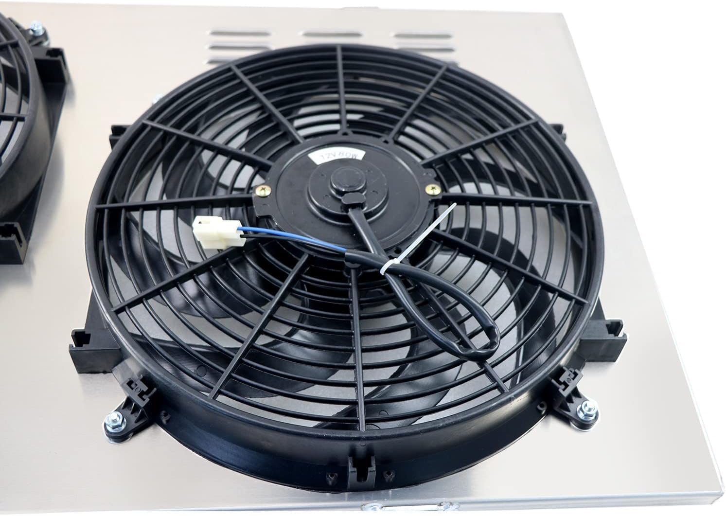 Aluminum Radiator Shroud with Electric Fan for 1988-2000 Chevy C/K 1500 2500 3500 & GMC Pickup Trucks 7.4L V8 - Direct Fit Replacement Cooling System Upgrade for 1989-1999 Models - Perfect for Off-Roading, Towing & High-Performance Use