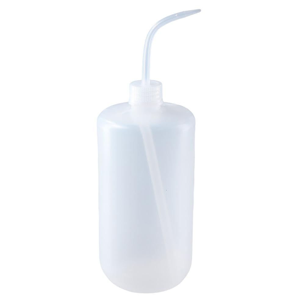 1Pc 1000ml/32oz Clear Plastic Tattoo Wash Bottle - Transparent Squeeze Bottle for Tattoo Ink, Lab Use & Plant Watering - Portable Irrigation Can for Artists, Gardeners & Science Experiments