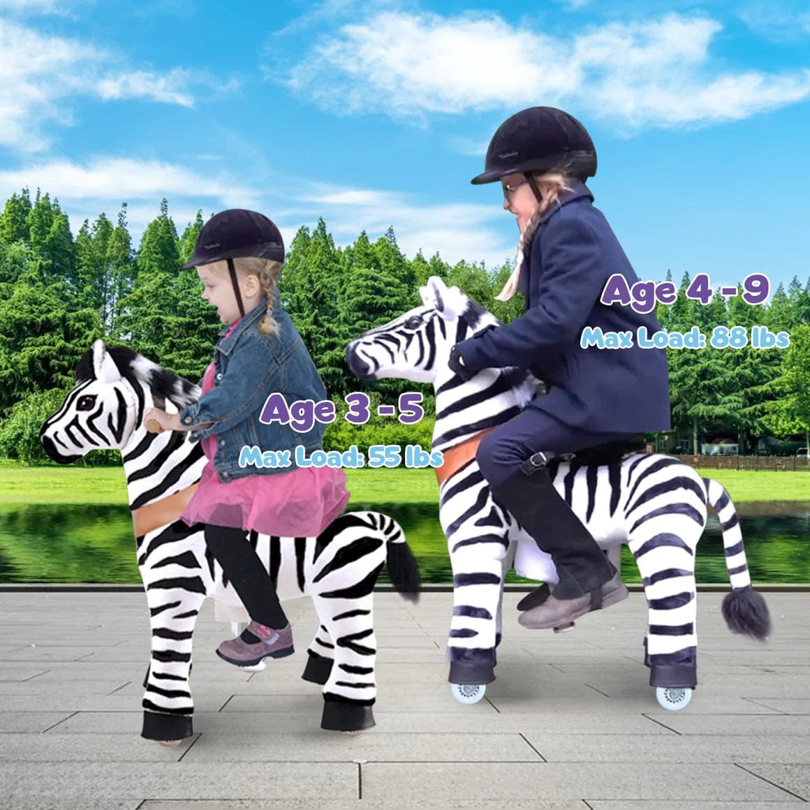 Ponycycle Ride On Toy for Kids Ages 3-5 | Interactive Rocking Horse with Wheels | Perfect for Indoor & Outdoor Play, Birthday Gifts, and Preschool Learning Activities