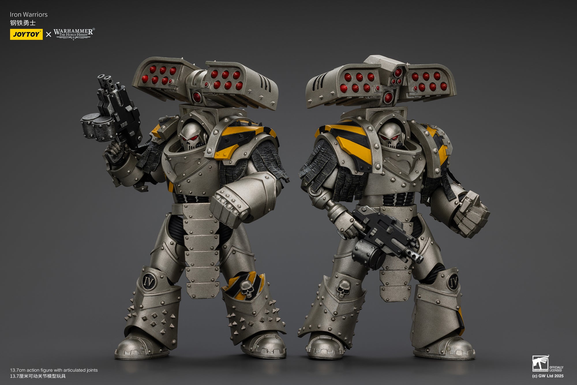Pre Order 1/18 JOYTOY Warhammer The Horus Heresy Iron Warriors Tyrant Siege Terminator Action Figure Set - Perfect for Collectors, Warhammer 40K Fans & Tabletop Gaming Enthusiasts