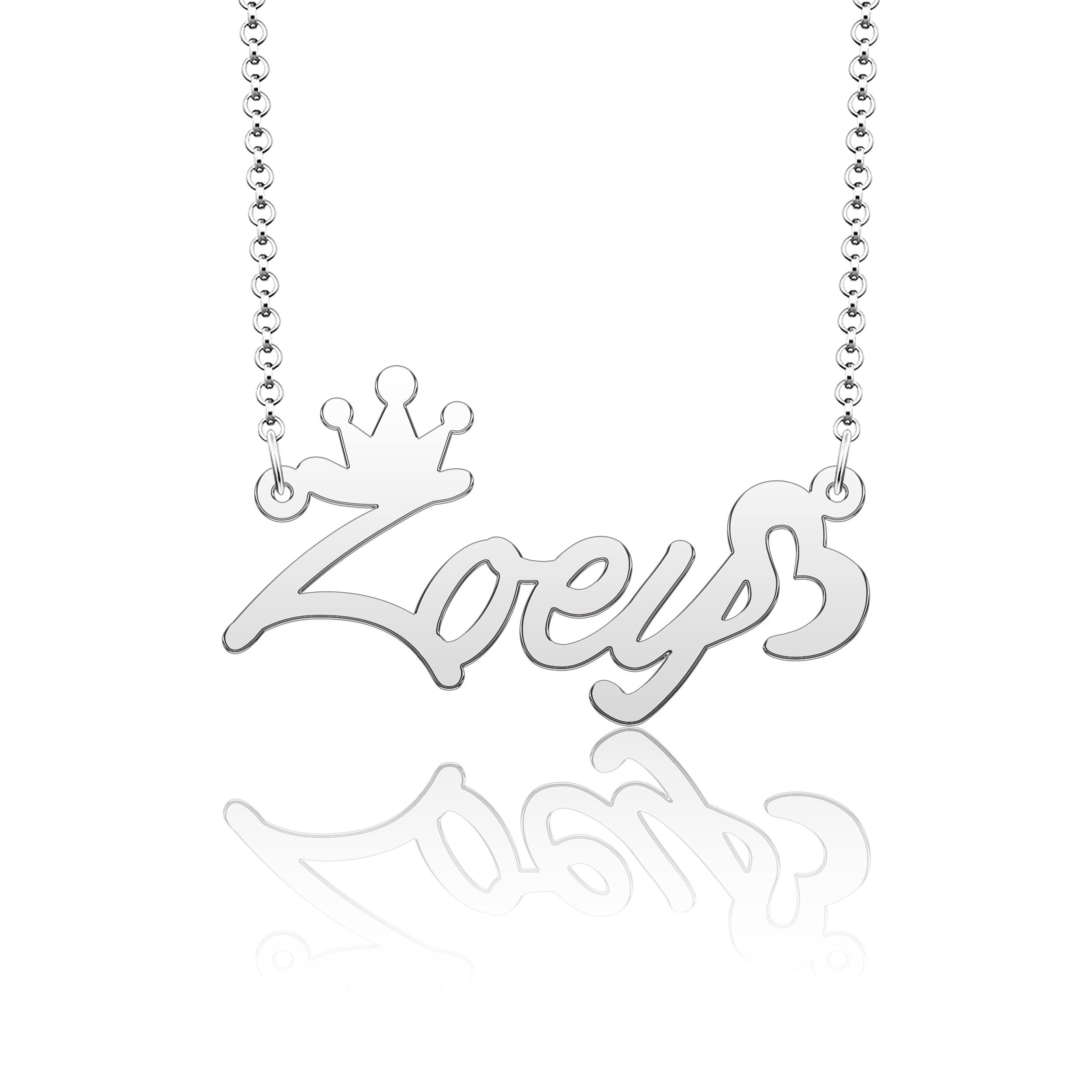 Personalized Name Necklace for Women & Girls - Heart Symbol Copper & Gold Name Jewelry - Perfect for Birthdays, Anniversaries, and Gifts