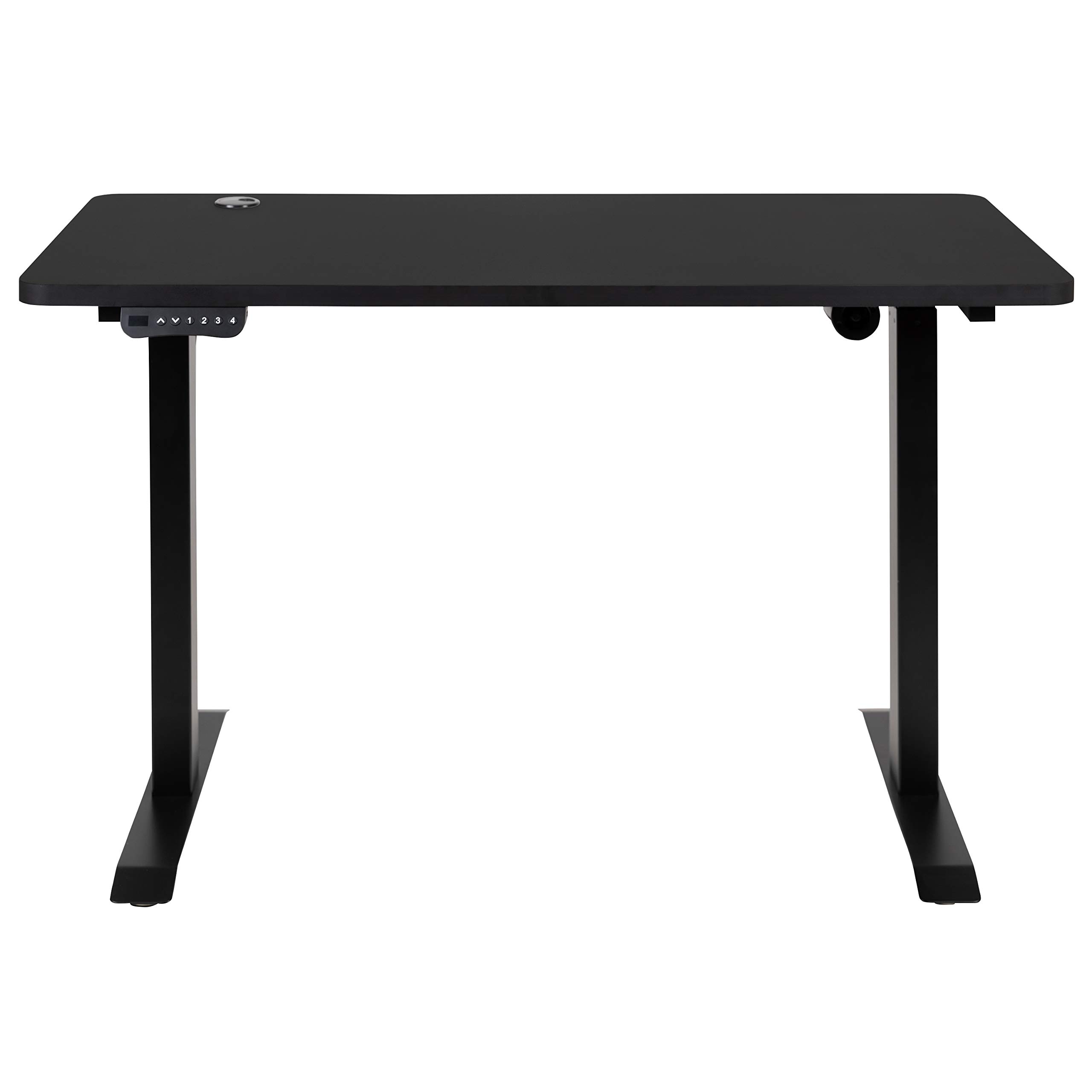 Electric Height Adjustable Standing Desk 48x24 Inches - Black Ergonomic Office Desk with Memory Presets - Perfect for Home Office, Gaming & Workspace Setup