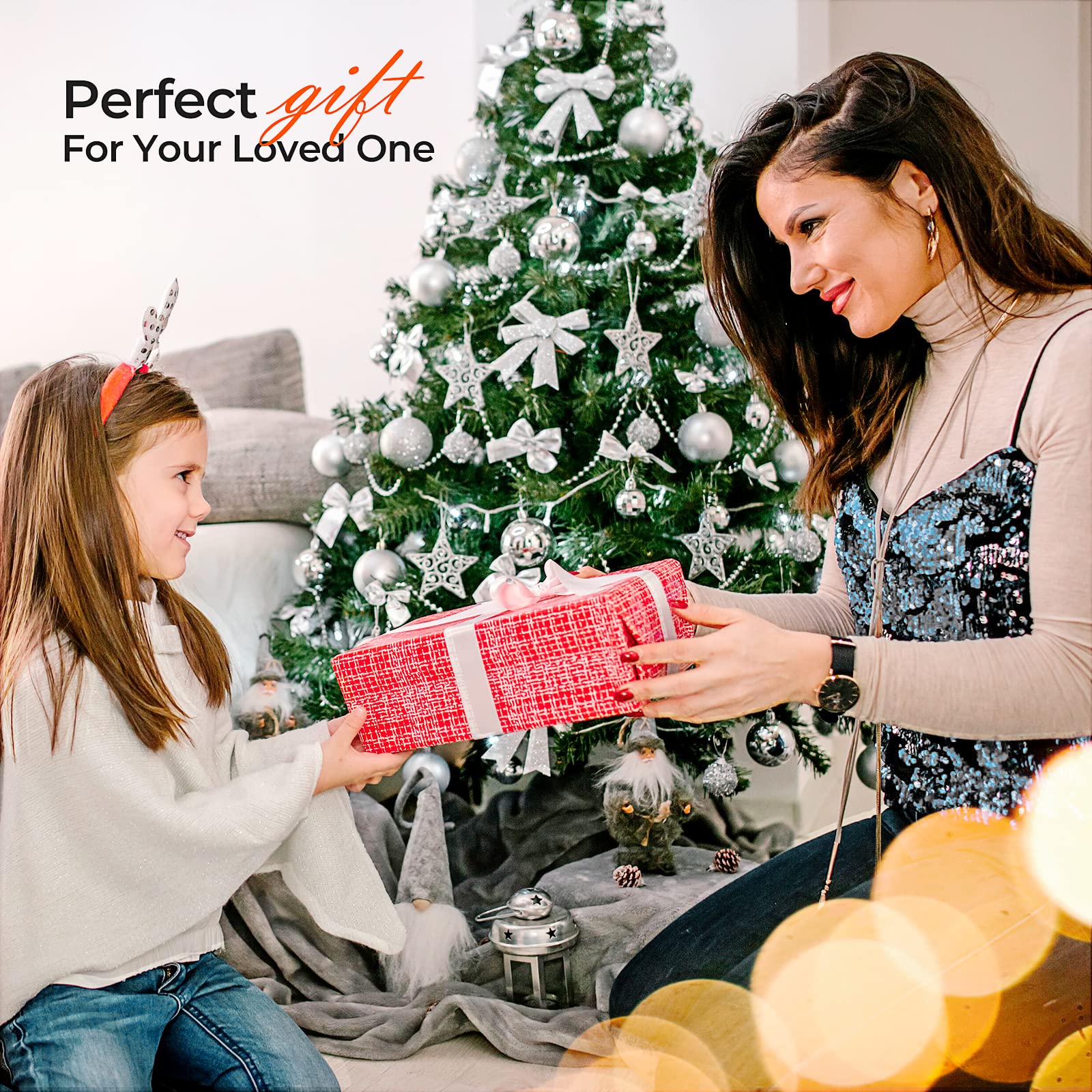MEETRUE 1L BPA-Free Silicone Hot Water Bottle with Cover - Microwave Safe for Pain Relief, Hot & Cold Therapy - Perfect Gift for Women, Kids & Seniors - Ideal for Period Cramps, Muscle Pain & Winter Warmth