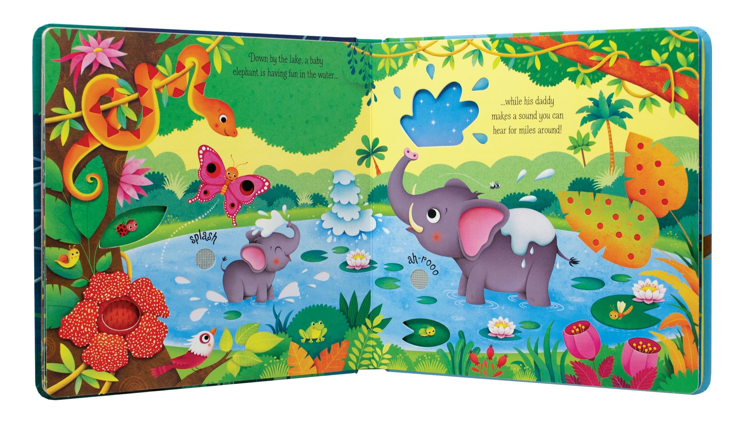 Jungle Sounds Sound Book for Kids - Interactive Animal Noises & Nature Sounds - Perfect for Bedtime Stories, Learning & Sensory Play