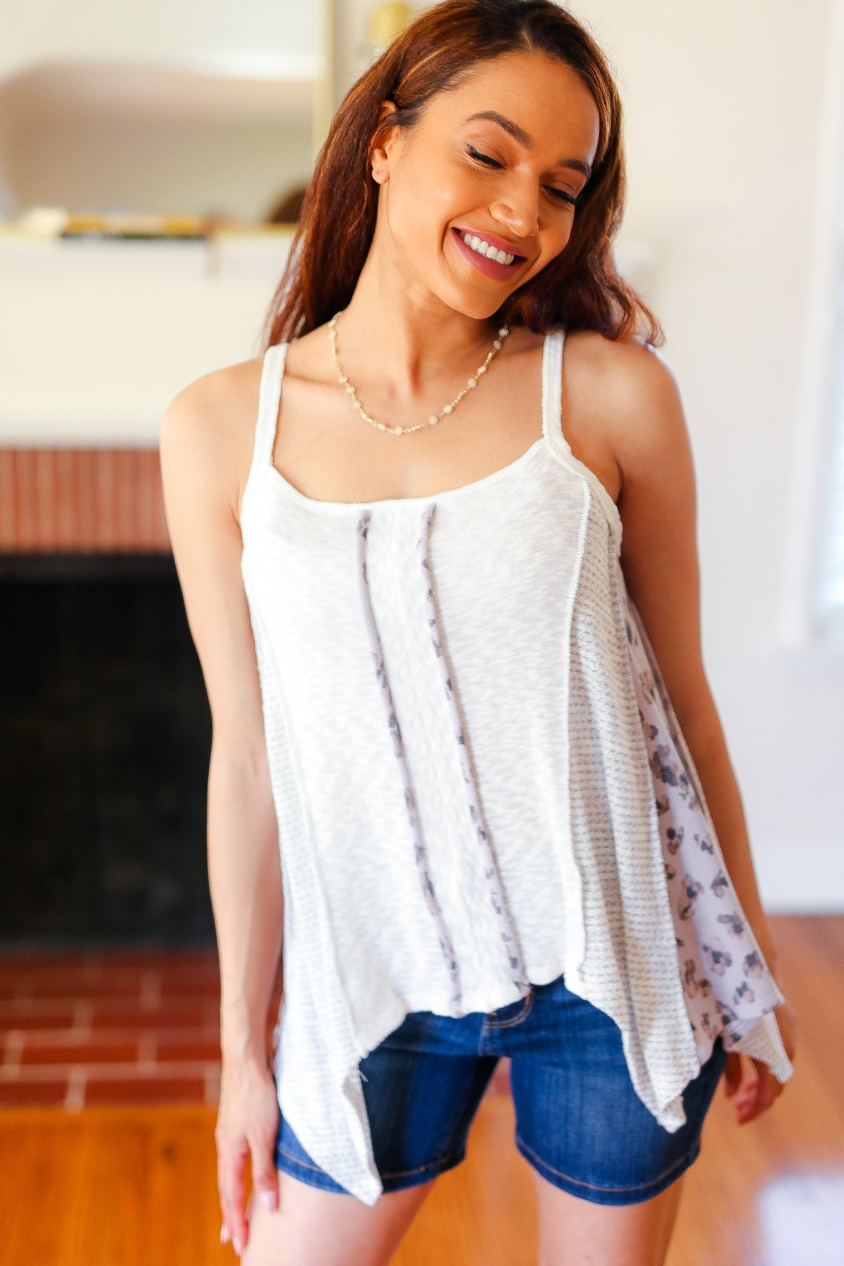 Boho Patchwork Print Halter Tank Top - Stylish Summer Crop Top for Women, Beach Vacation & Music Festival Outfit