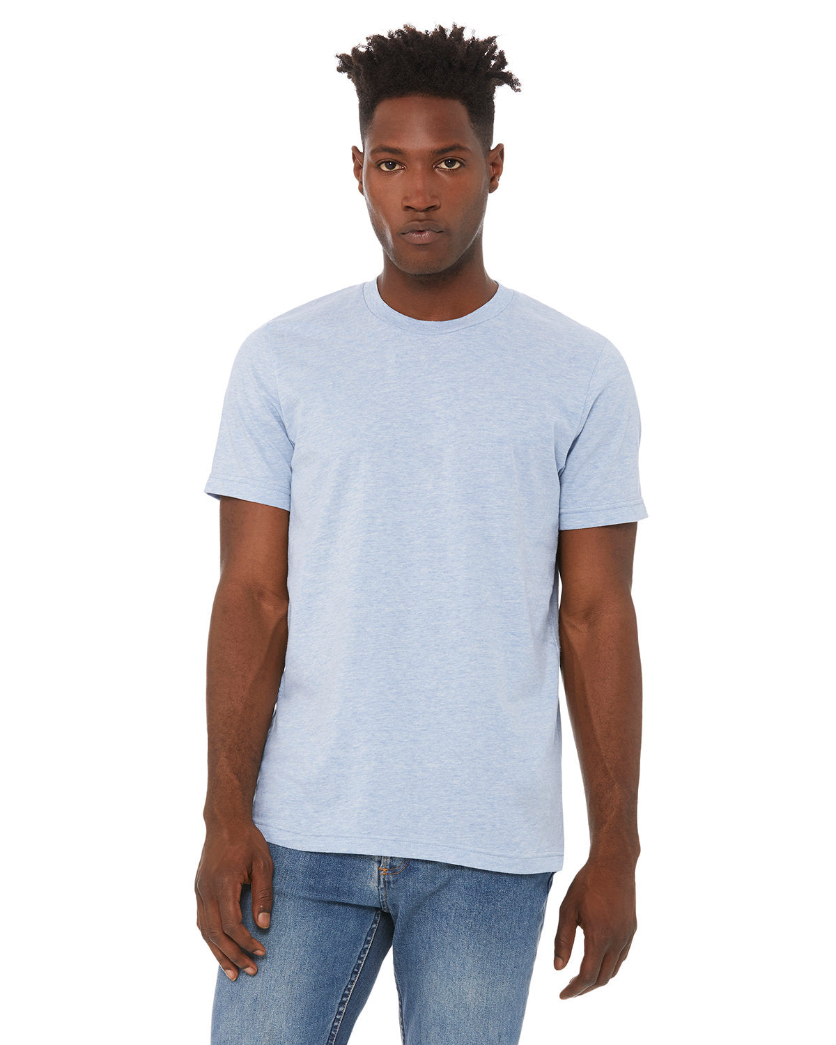 Bella + Canvas 3001CVC Unisex Heather CVC Crew Neck T-Shirt - Soft Cotton Blend Tee for Men & Women - Perfect for Casual Wear, Screen Printing & Everyday Outfits