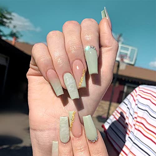 Diamond False Nails-F