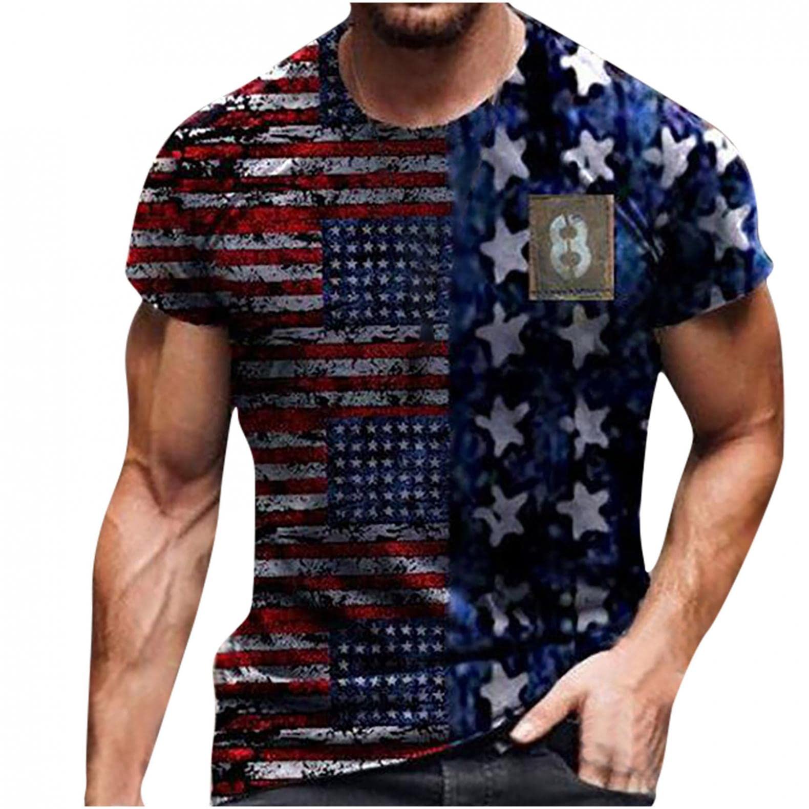 Cool Graphic T-Shirts for Men - Fashion Crew Neck Short Sleeve Casual Streetwear Art Novelty Tees | Perfect for Daily Wear, Parties & Street Style