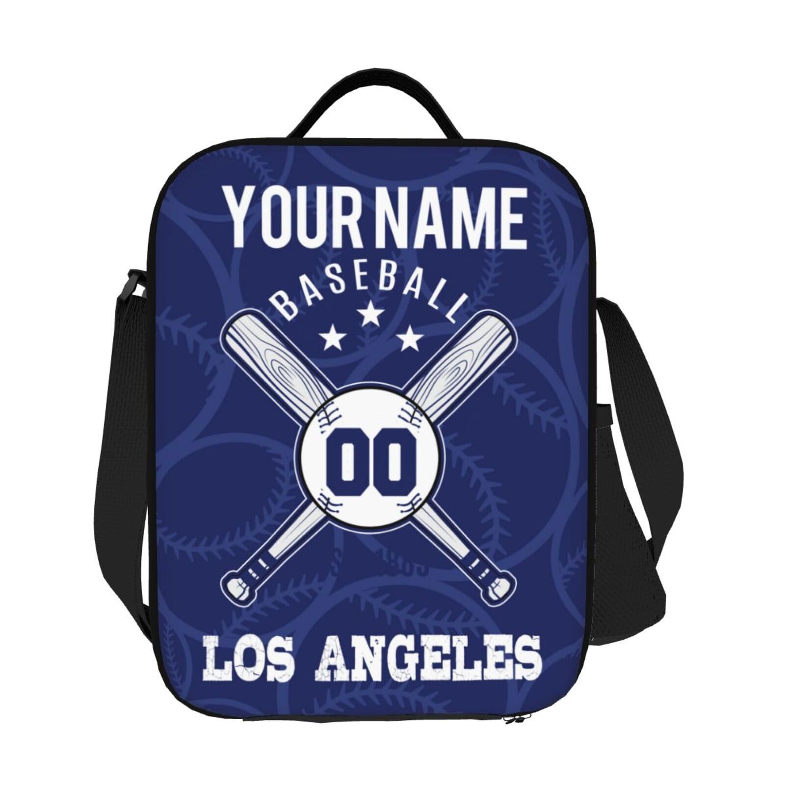 Custom Insulated Lunch Box with Name & Number - Portable Cooler Lunch Bag for Kids, Men & Women - Perfect for School, Work & Outdoor Picnics