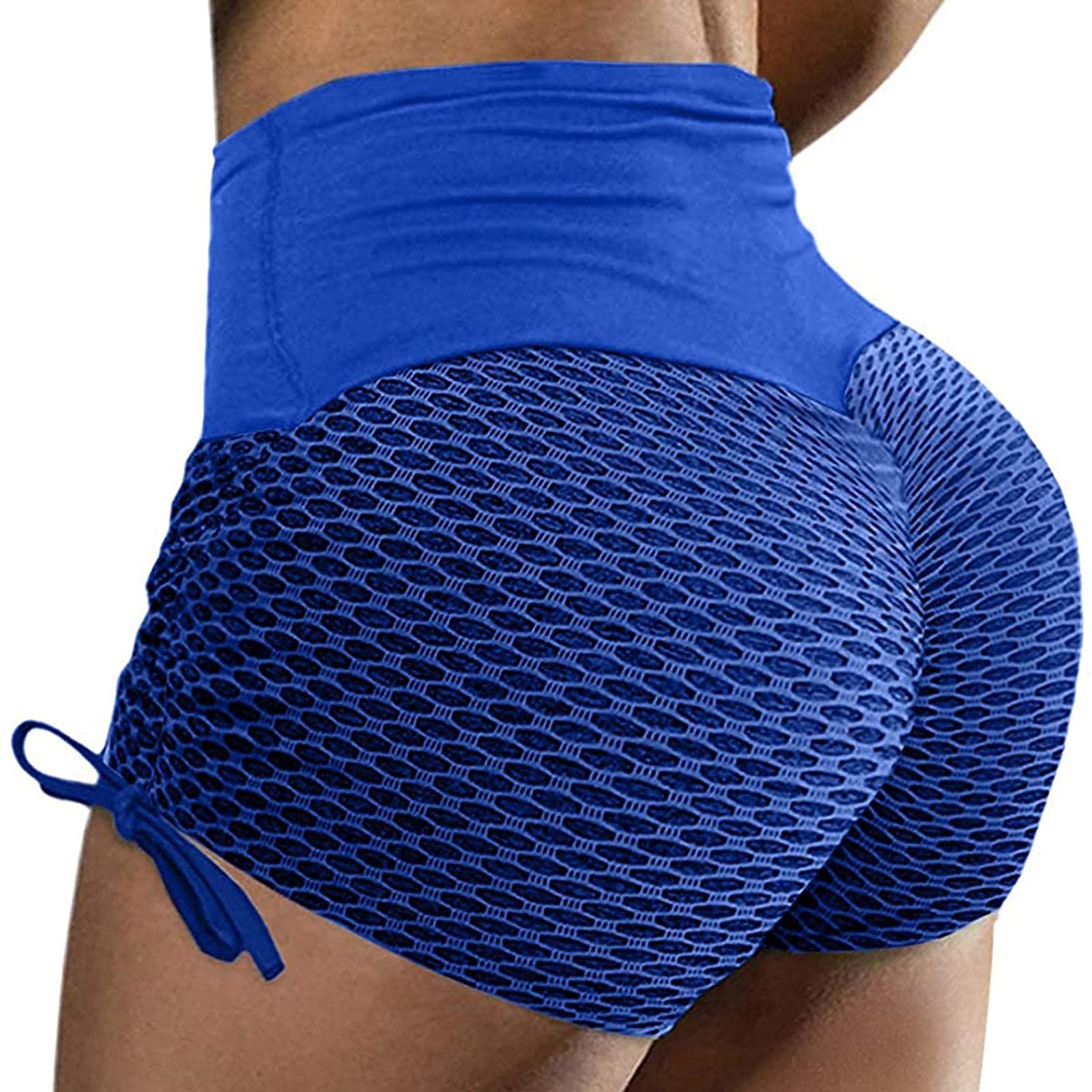 Women's Low-Profile Butt Lifting Leggings - High Waist Biker Shorts for Workout, Running, Yoga | Ruched Booty Compression Tights (Style BC077) - Perfect for Gym, Lounge & Everyday Wear