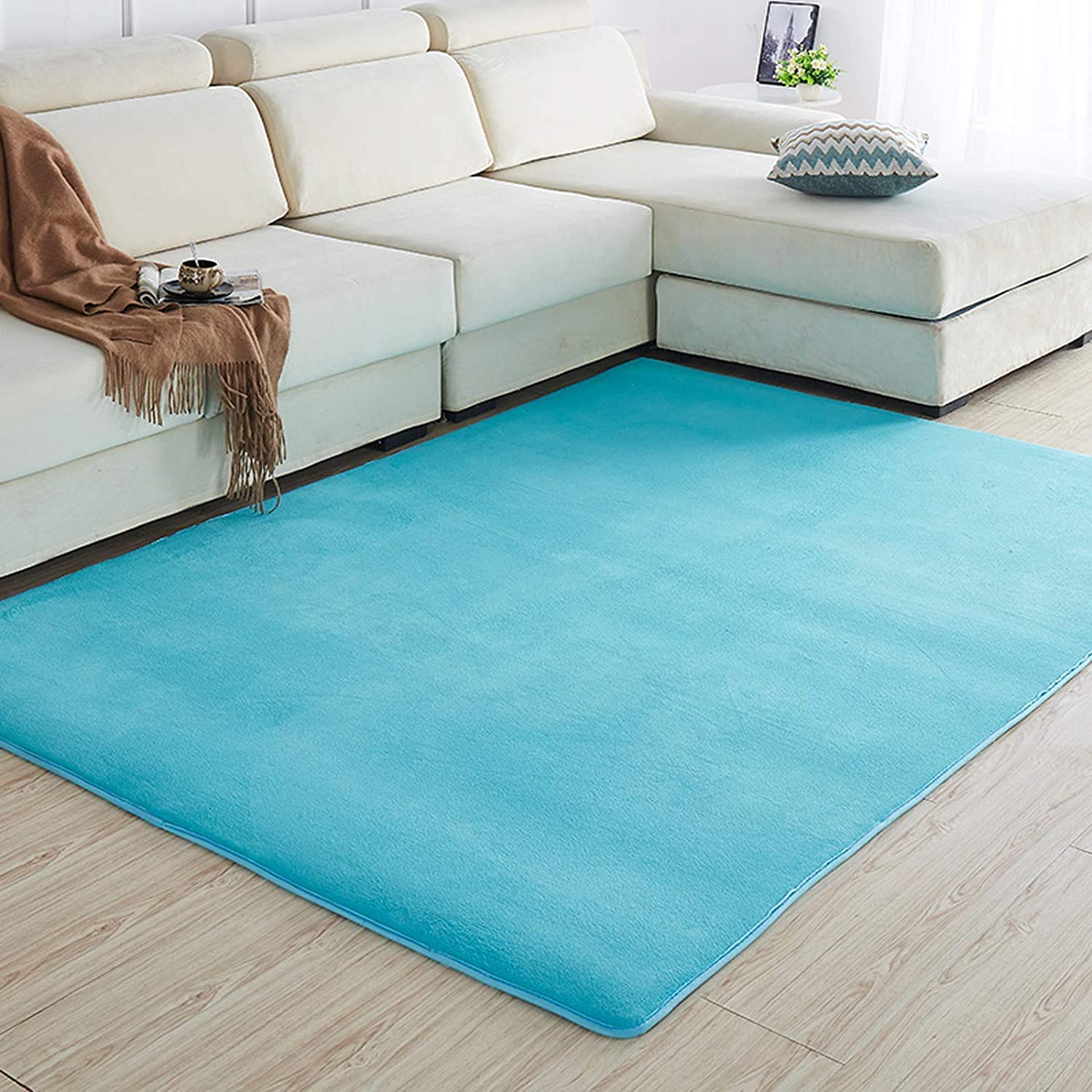 Premium Non-Slip Drum Rug & Piano Mat - 1.6x1.2m Sky Blue Soundproof Floor Mat for Electronic Drums, Shock Absorption Carpet for Musical Instruments | Perfect for Home Studios, Practice Rooms & Stage Performances