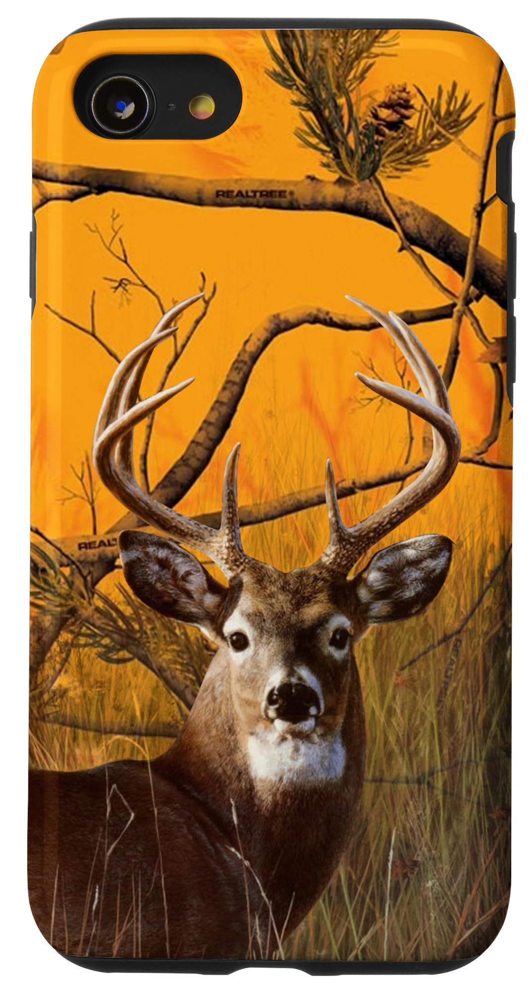 iPhone SE (2020) / 7 / 8 Camouflage Tree Branch Deer Camo Phone Case - Durable Protective Cover for Outdoor Hunting & Nature Adventures