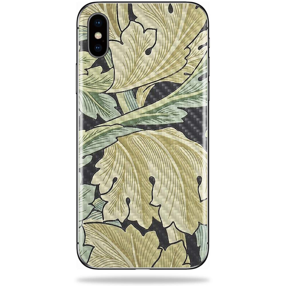 Premium Carbon Fiber Skin for Apple iPhone X - Acanthus Design | Protective & Durable Textured Cover | Easy to Apply & Remove | Made in USA | Perfect for Daily Use, Travel & Style Protection