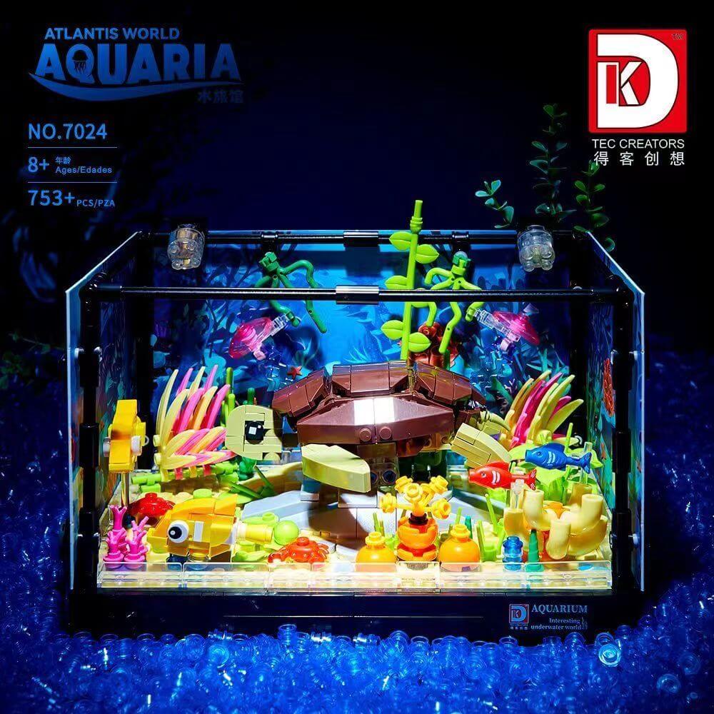 DK Underwater World Aquaria Series - Premium Fish Tank Decorations for Home & Office | Enhance Your Aquarium with Stunning Underwater Scenes