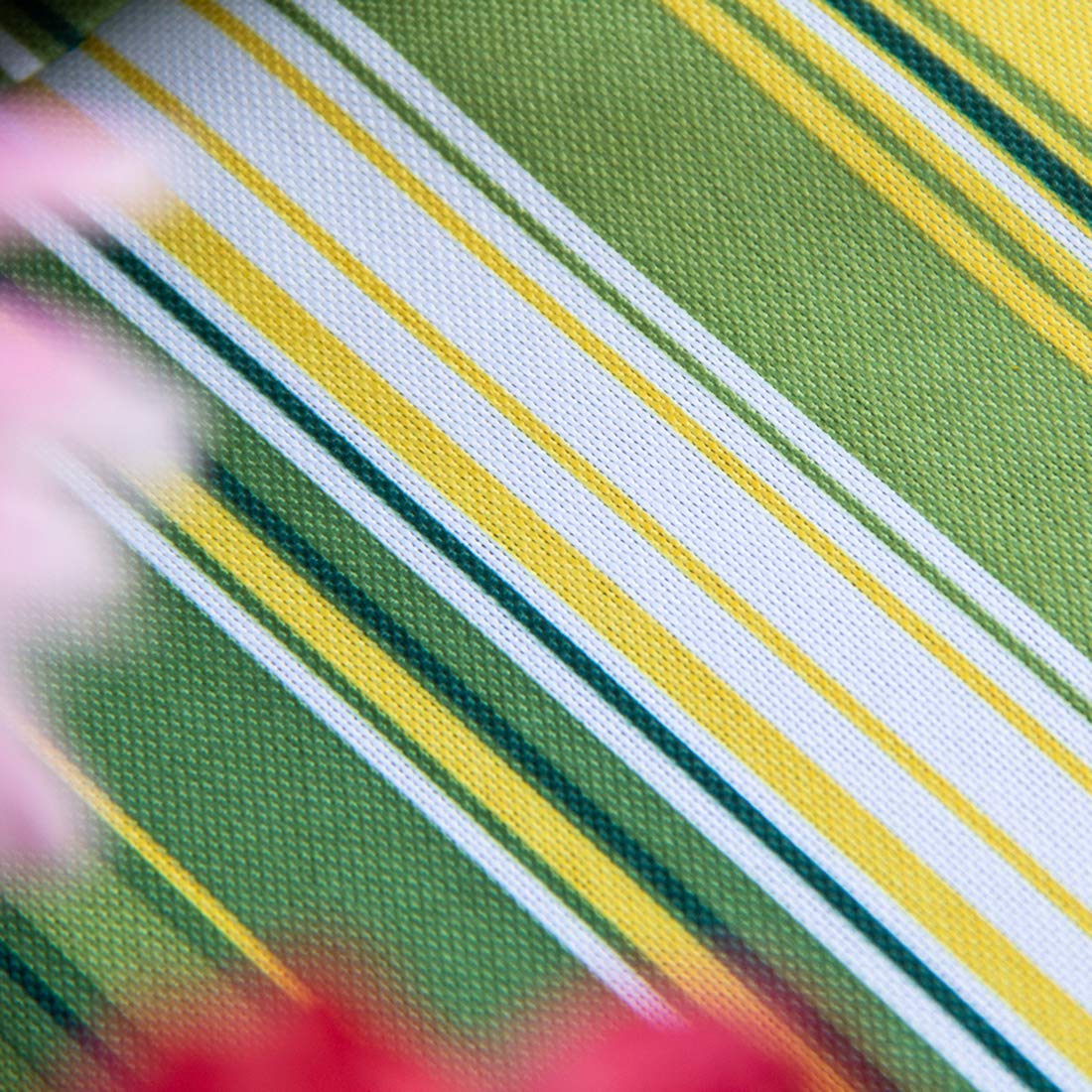 60x120 Inch Water-Resistant Outdoor Tablecloth - Green Stripe Rectangle Table Cover for Spring & Summer Patio Dining - Perfect for BBQs, Garden Parties & Outdoor Entertaining