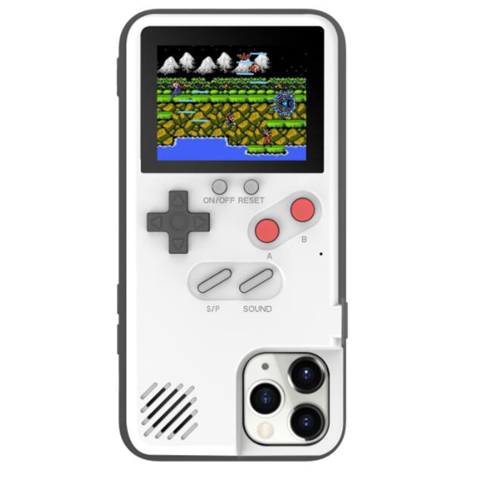 Retro Gameboy Case for iPhone 13/13 Pro/13 Pro Max - 3D Shockproof Playable Cover with 36 Classic Games, Handheld Color Screen Video Game Console - Perfect for Gaming Enthusiasts & Nostalgic Play