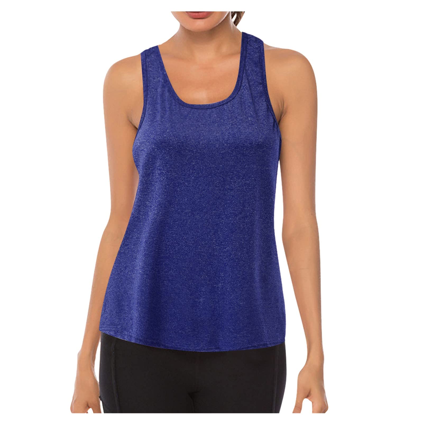 Women's Racerback Yoga Tank Top - Breathable Mesh Workout Shirt for Running, Gym & Fitness | Compression Activewear for Women