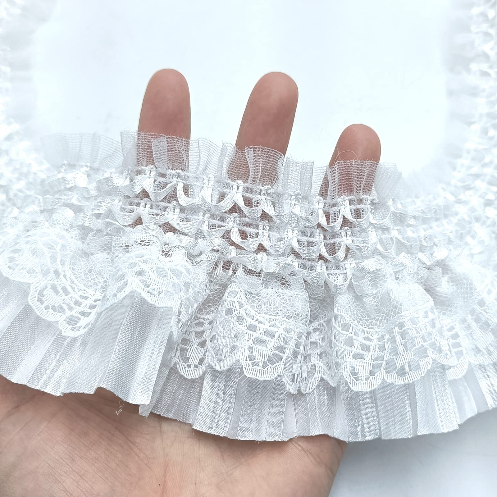 Vintage White Floral Lace Ribbon 3