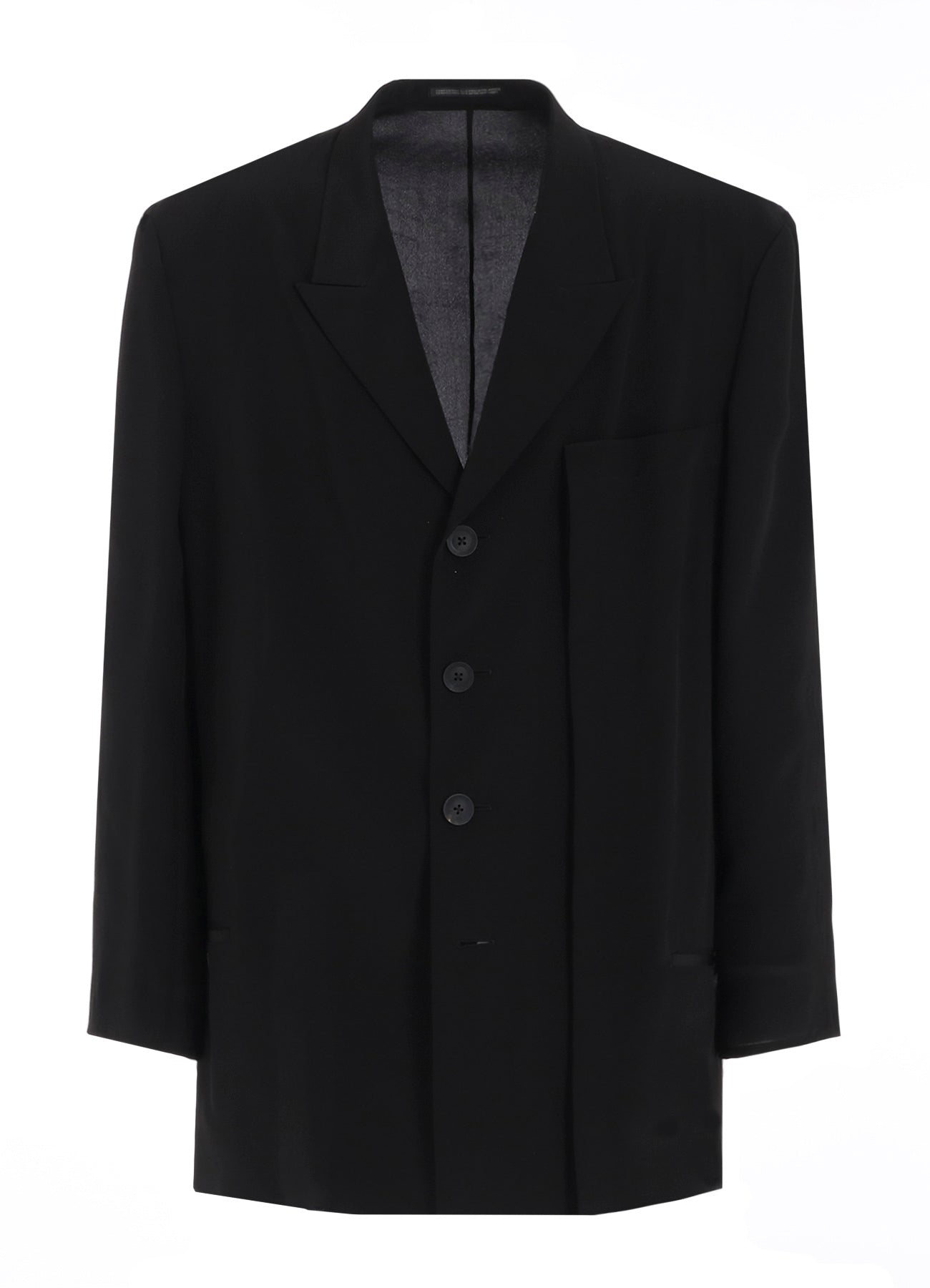 16M Crepe de Chine Asymmetrical Jacket - Lightweight Womens Blazer for Office, Evening & Special Occasions