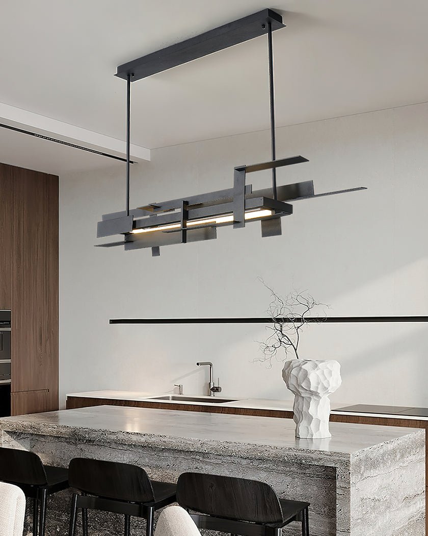 Eithne Modern Planar Pendant Light - Sleek Scandinavian Style Hanging Lamp for Kitchen Island, Dining Room, or Bedroom Lighting