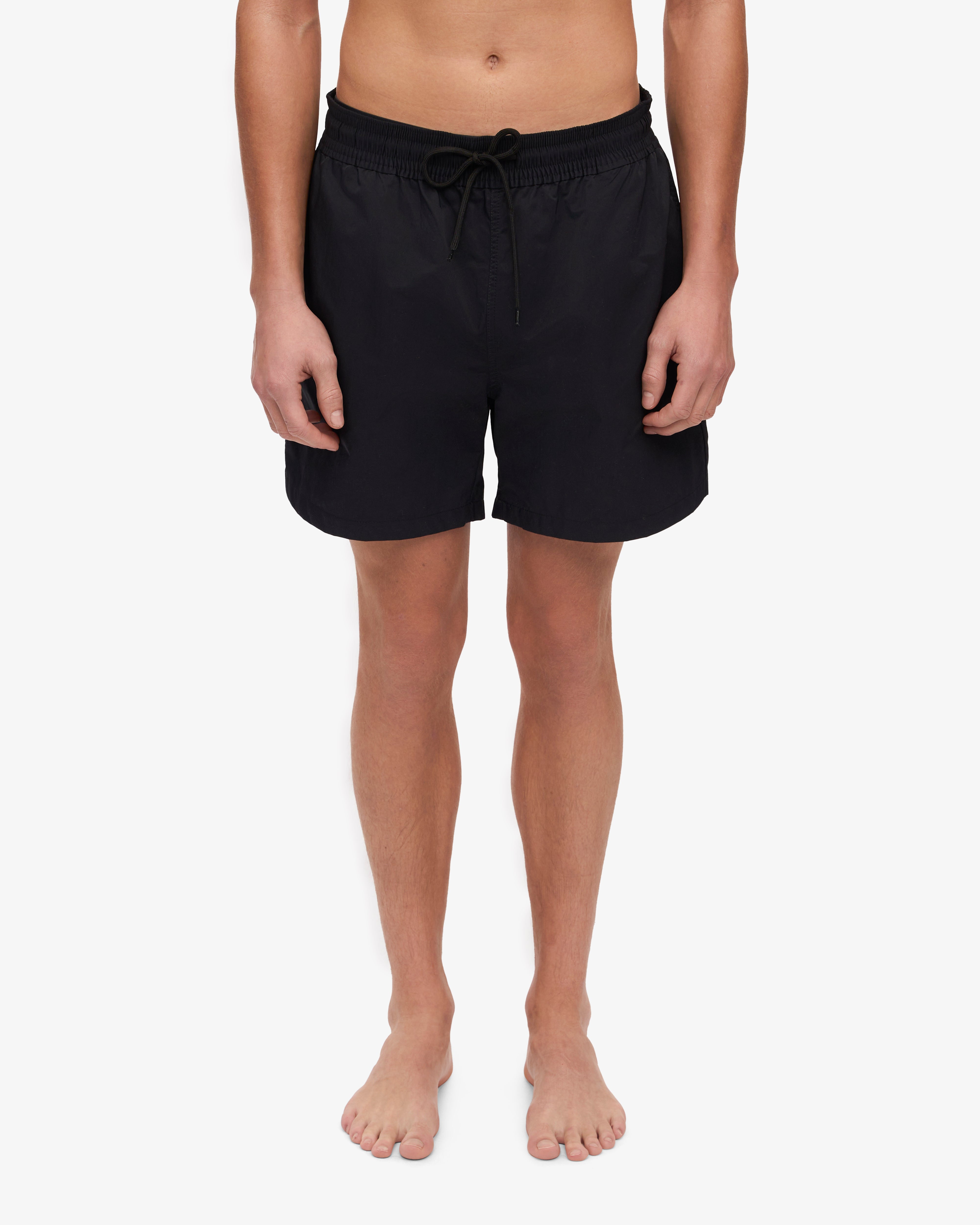 Classic Swim Shorts for Men - Deep Black - Quick Dry & Comfortable - Perfect for Beach, Pool & Summer Vacations