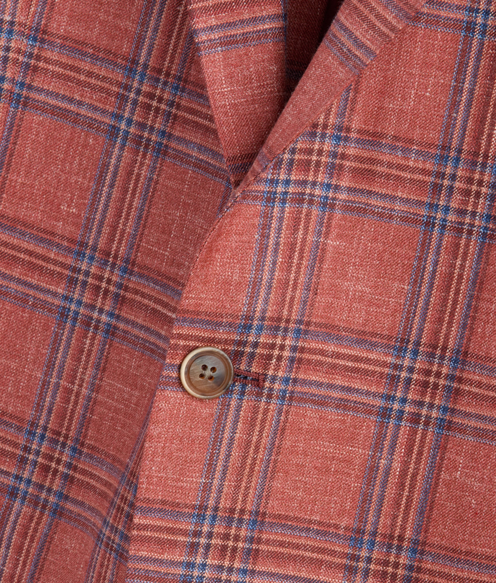 Lucchese Men's Rust & Blue Plaid Sport Coat - Premium Wool Blazer for Business, Office & Formal Occasions