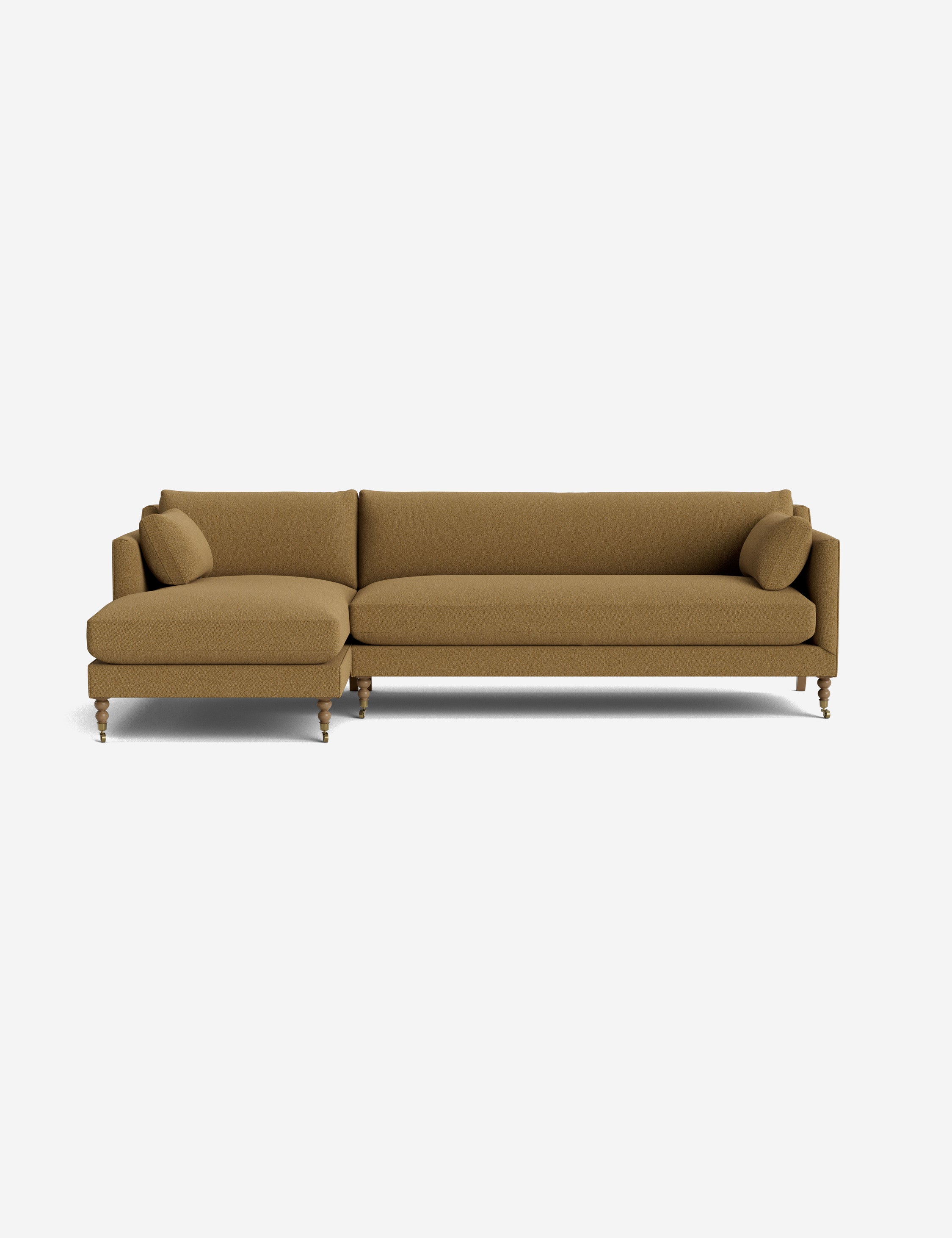 Fabienne Modern Sectional Sofa with Reversible Chaise, L-Shaped Couch for Living Room - Comfortable Upholstered Furniture for Home, Apartment & Office (Grey) - Perfect for Lounging, Entertaining & Family Gatherings