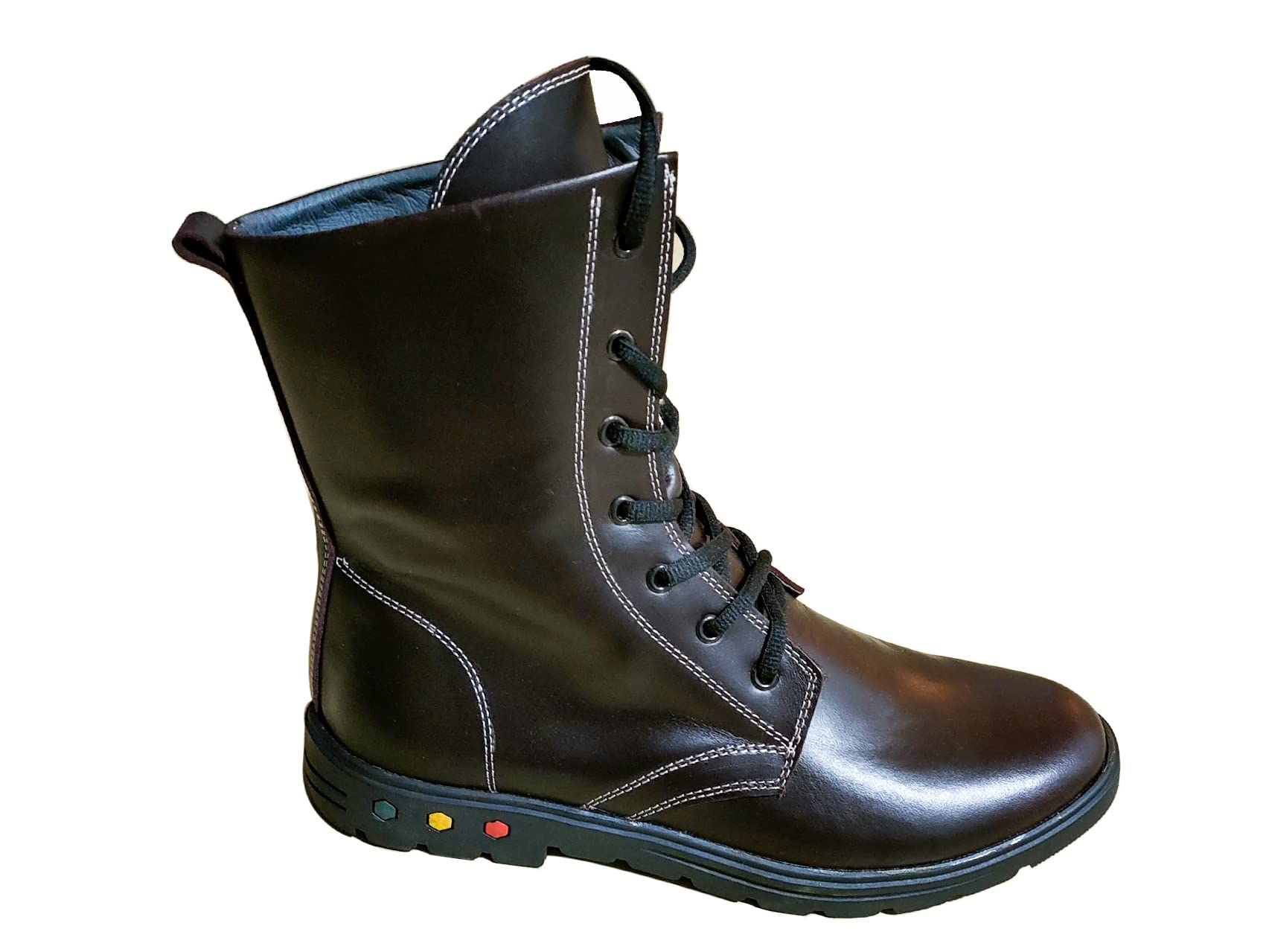 Men's Ankle Boots - Comfortable Lace Up Leather Boots with Non-Slip Rubber Sole for Hiking, Work & Outdoor Activities | Casual Wear & Daily Use