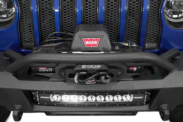 Jeep Gladiator JT 2018-2024 Phantom Front Bumper Winch Ready - Heavy Duty Off-Road Bumper for Jeep Wrangler & Gladiator - Perfect for Rock Crawling, Overlanding & Off-Road Adventures