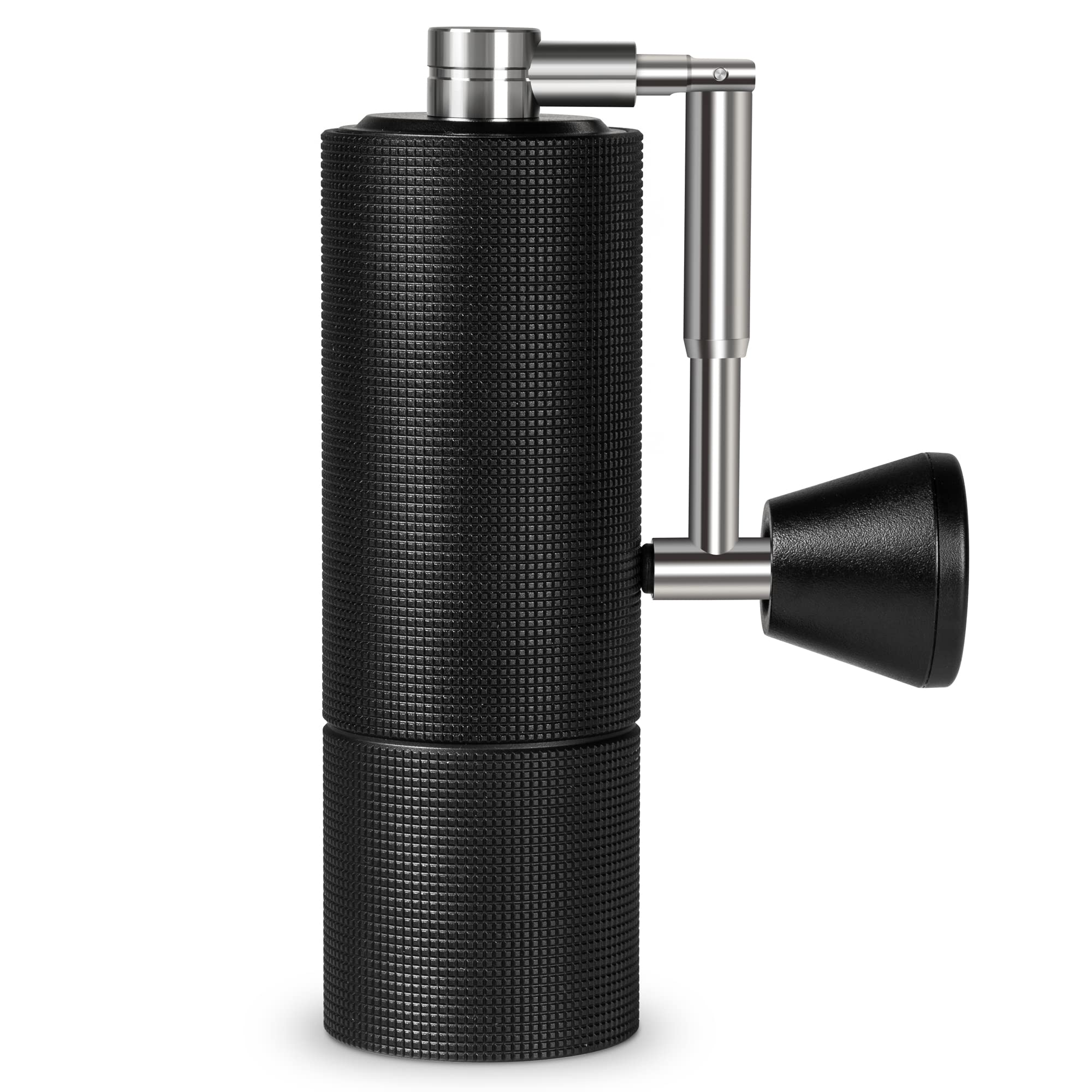 TIMEMORE Chestnut C3 PRO Manual Coffee Grinder - Foldable Handle, Stainless Steel Conical Burr, Adjustable Settings - Perfect for Espresso, Pour Over, French Press, Travel & Camping - Black Coffee Grinder