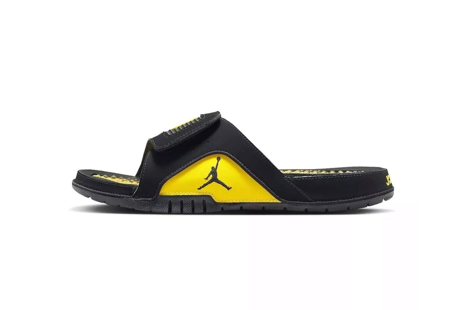 Nike Jordan Hydro IV Retro Men's Slides - Black/Tour Yellow | Comfortable & Stylish Sandals for Men | US Size 14 | Perfect for Poolside, Beach, Gym & Casual Wear