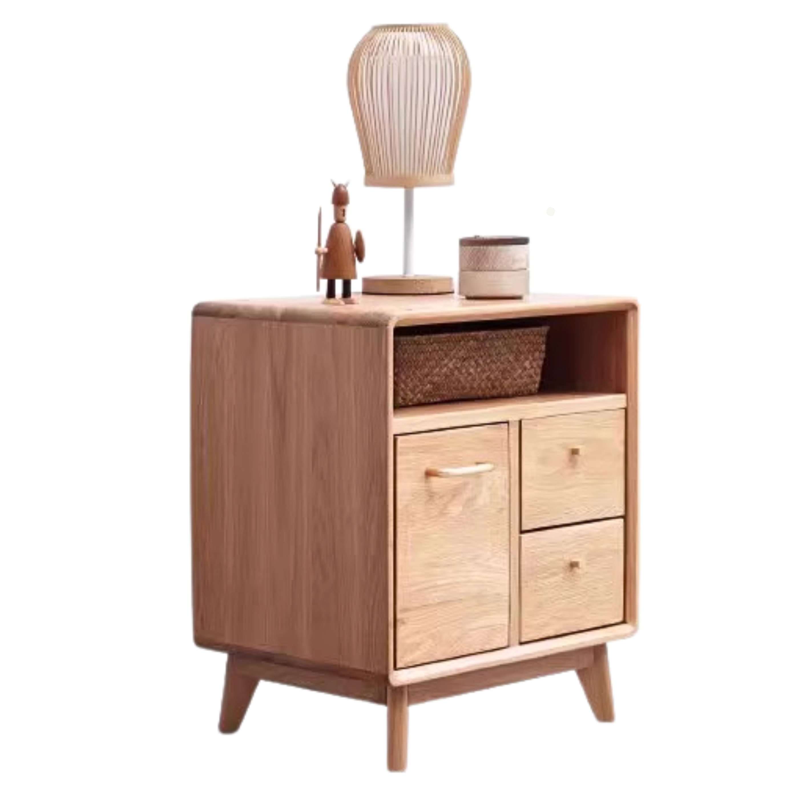 Solid Oak Wood Extendable Vanity Dressing Table with Mirror - Perfect for Bedroom Makeup & Jewelry Storage