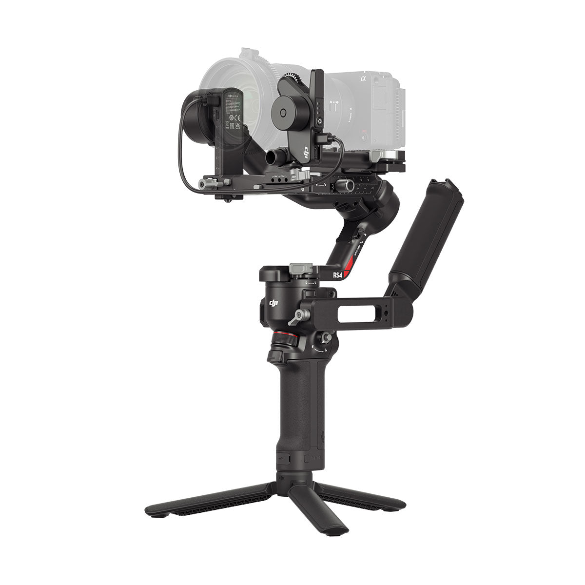 DJI RS 4 Professional 3-Axis Gimbal Stabilizer for Mirrorless & DSLR Cameras - Smooth Footage for Vlogging, Filmmaking & Content Creation