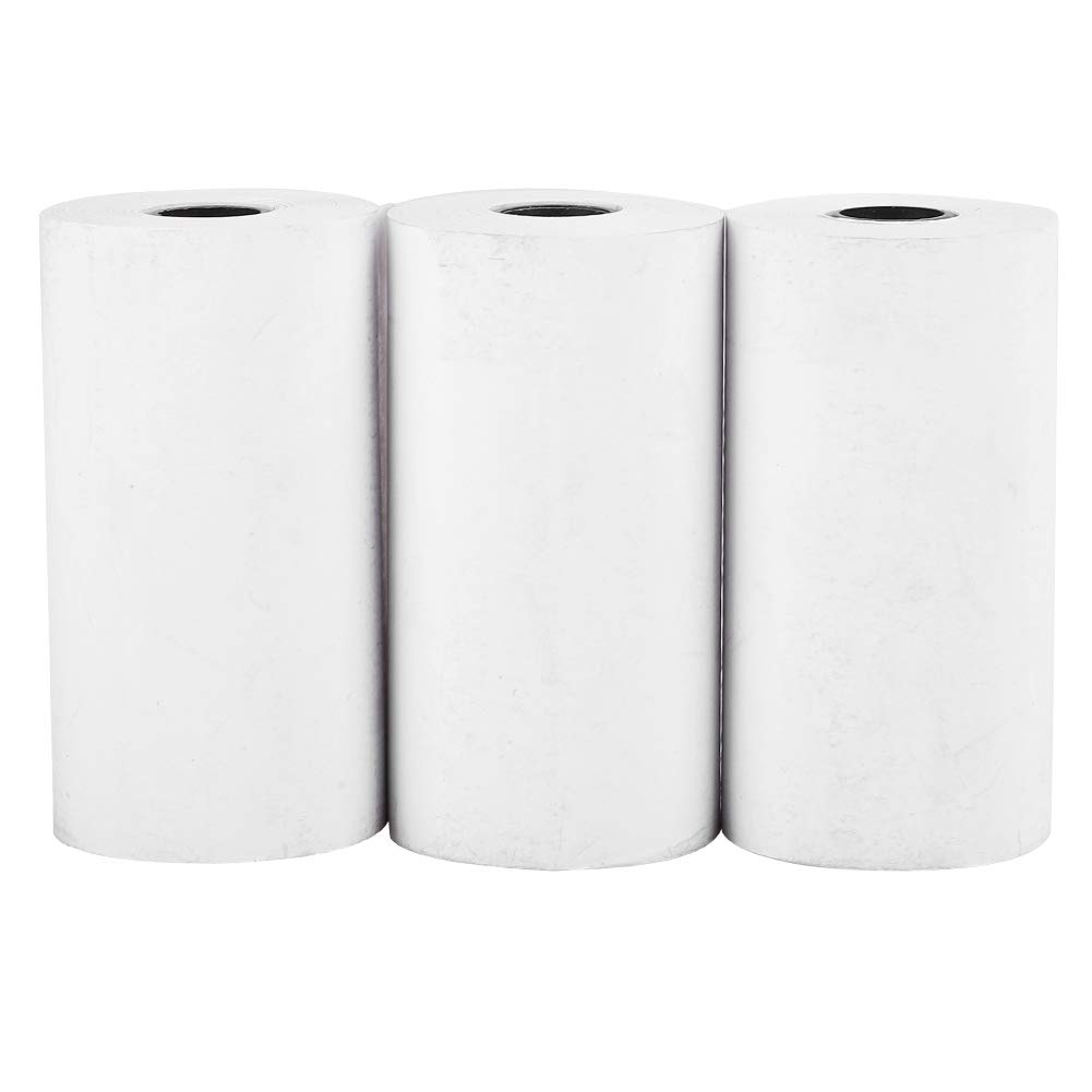 3PCs Thermal Receipt Paper Rolls - 2.2 x 1.2in Coreless Waterproof POS Paper for Peripage Printers & Cash Registers - Perfect for Retail Stores, Restaurants & Small Business Receipt Printing