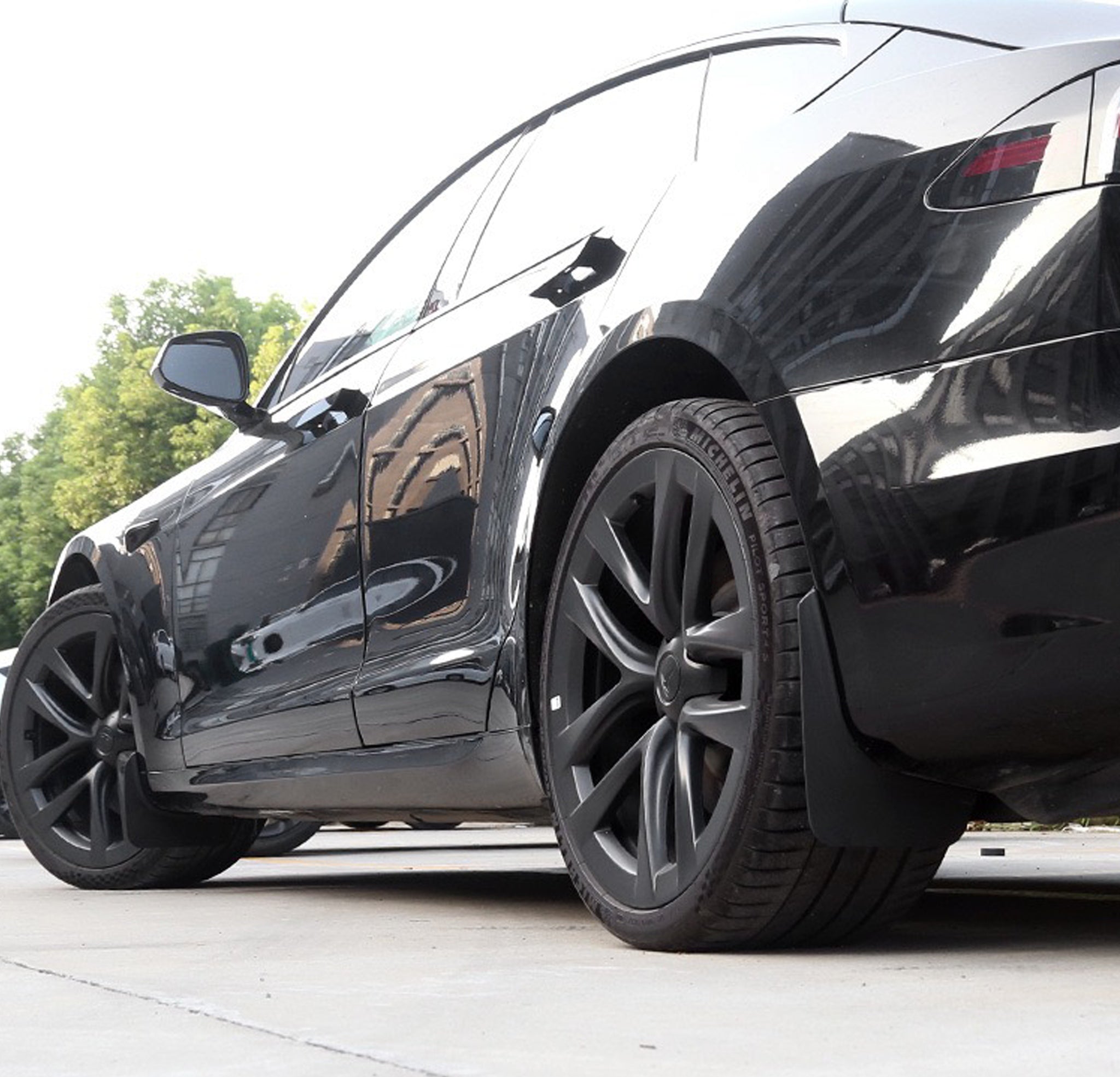 Premium Mud Flaps Set for Tesla Model S 2021+ | Heavy Duty Splash Guards | All-Weather Protection for Road Debris & Water Spray | Perfect for Highway Driving & Winter Conditions