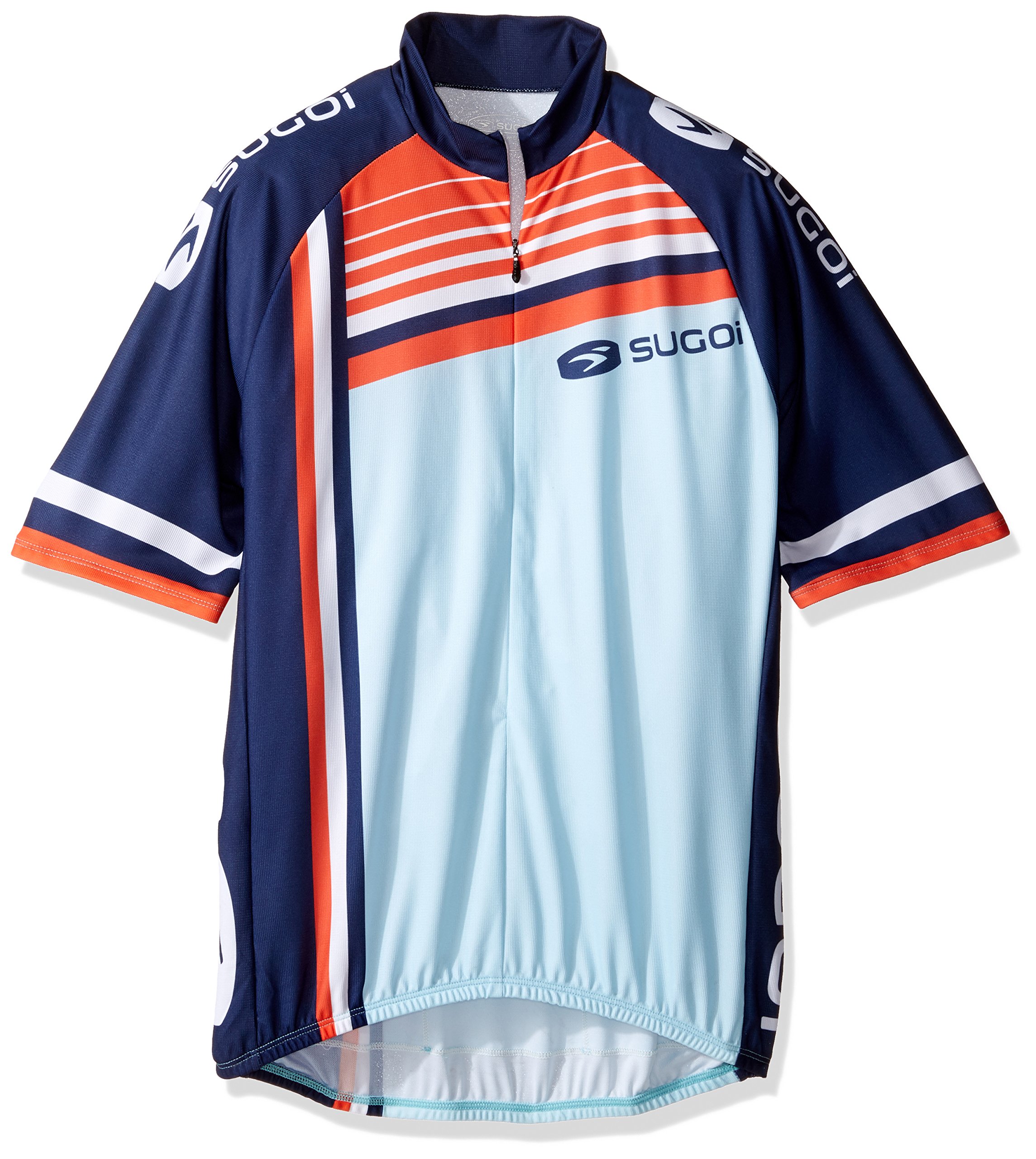 SUGOi Men's Evolution Team Cycling Jersey - High Performance Bike Jersey for Road & Mountain Biking - Breathable & Moisture Wicking for Comfortable Rides