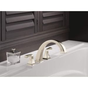 Delta Faucet Dryden Roman Tub Faucet T2751 - Chrome Bathtub Faucet Trim & Handles - Luxury Bathroom Accessories for Spa & Master Bathroom (Valve Sold Separately) - Perfect for Relaxing Soaks & Upscale Bathroom Renovations